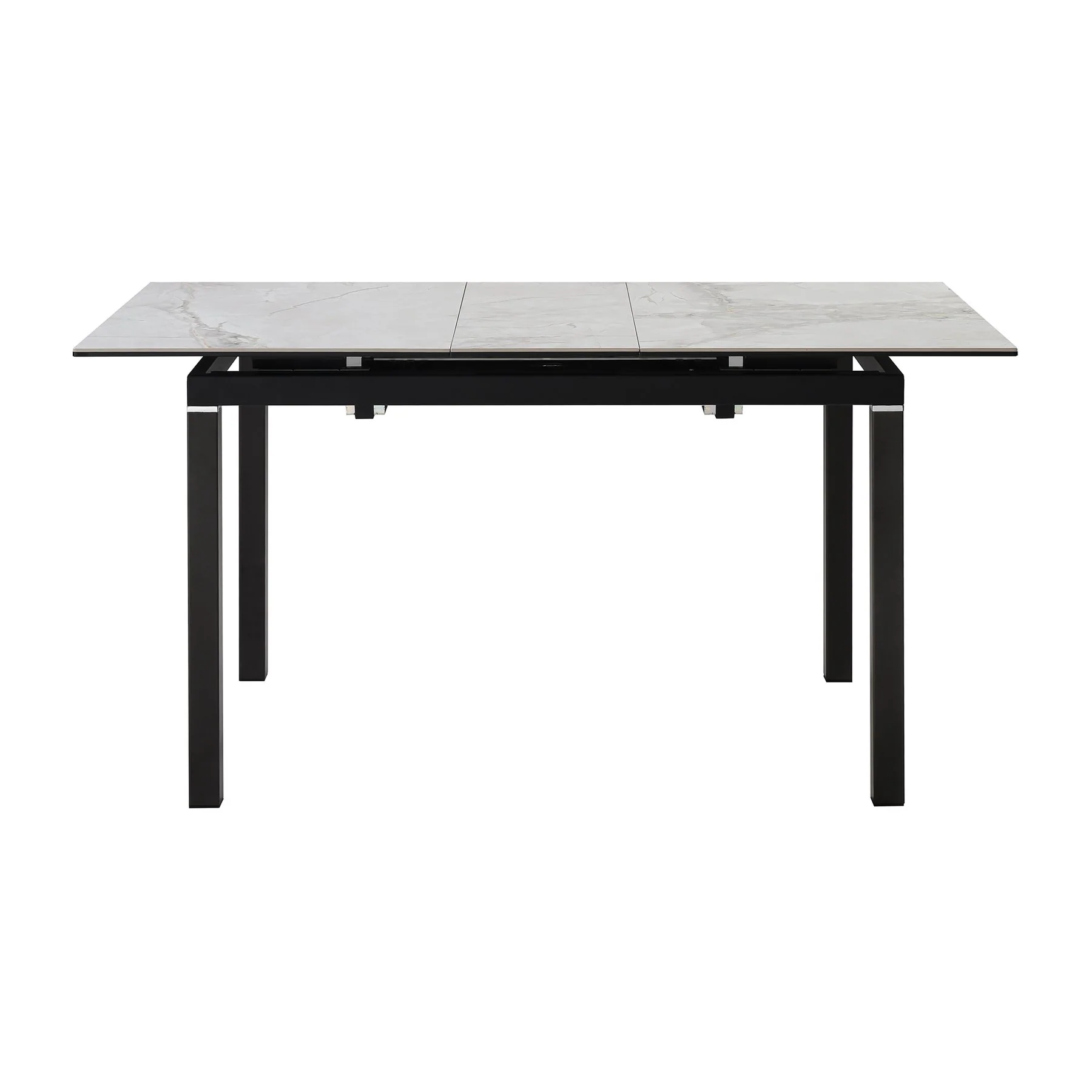 Giana Extendable Dining Table in Stone and Metal - Image 2