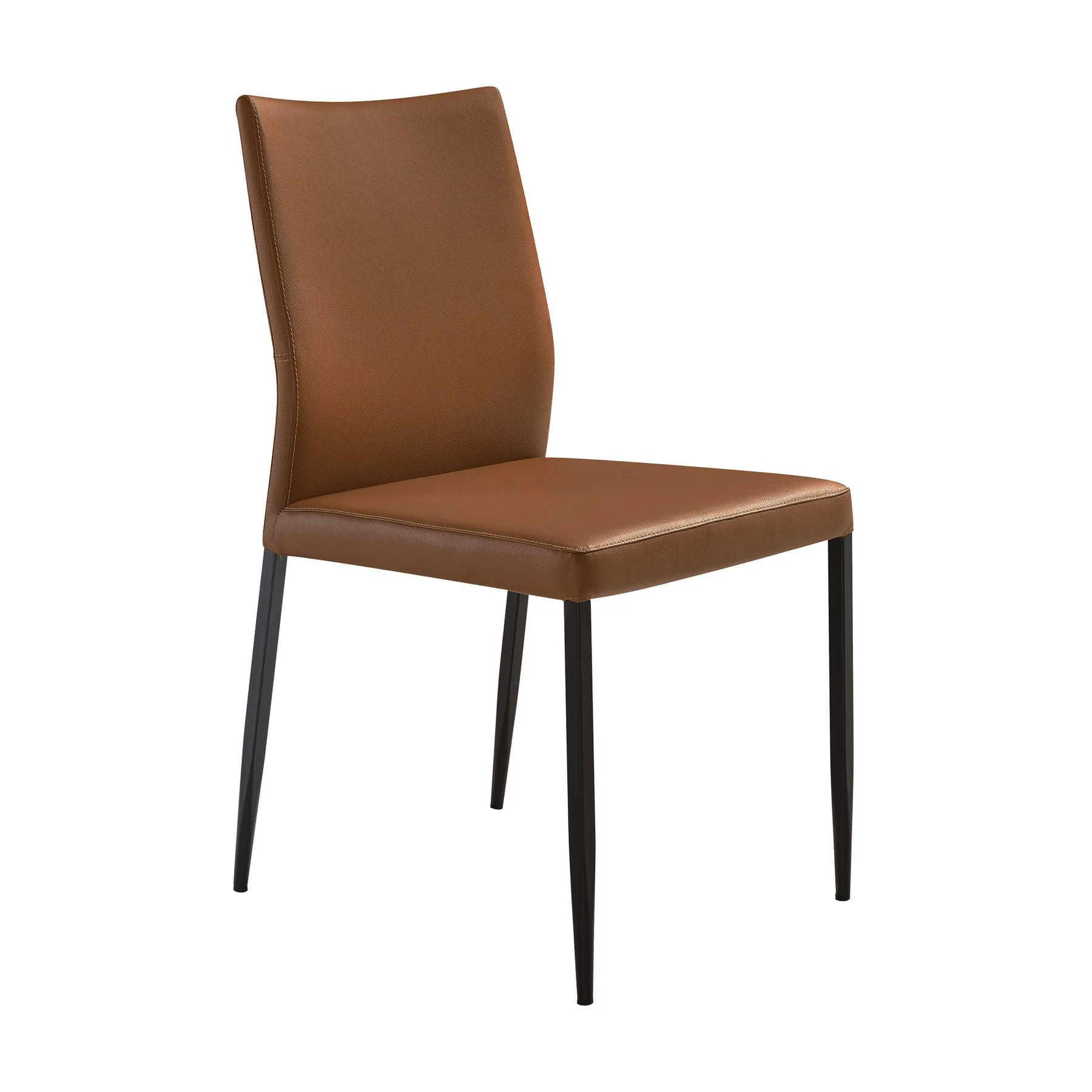 Giana Kash 5 Piece Extendable Dining Set with Brown Faux Leather Chairs - Image 2
