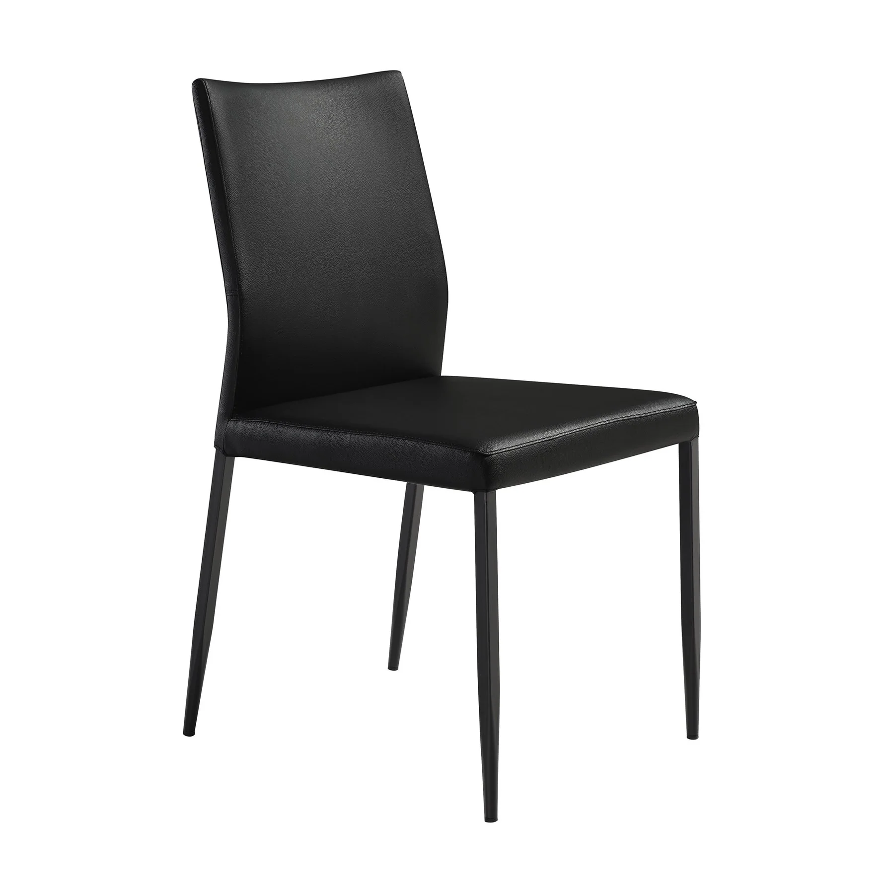 Giana Kash 7 Piece Extendable Dining Set with Black Faux Leather Chairs - Image 2