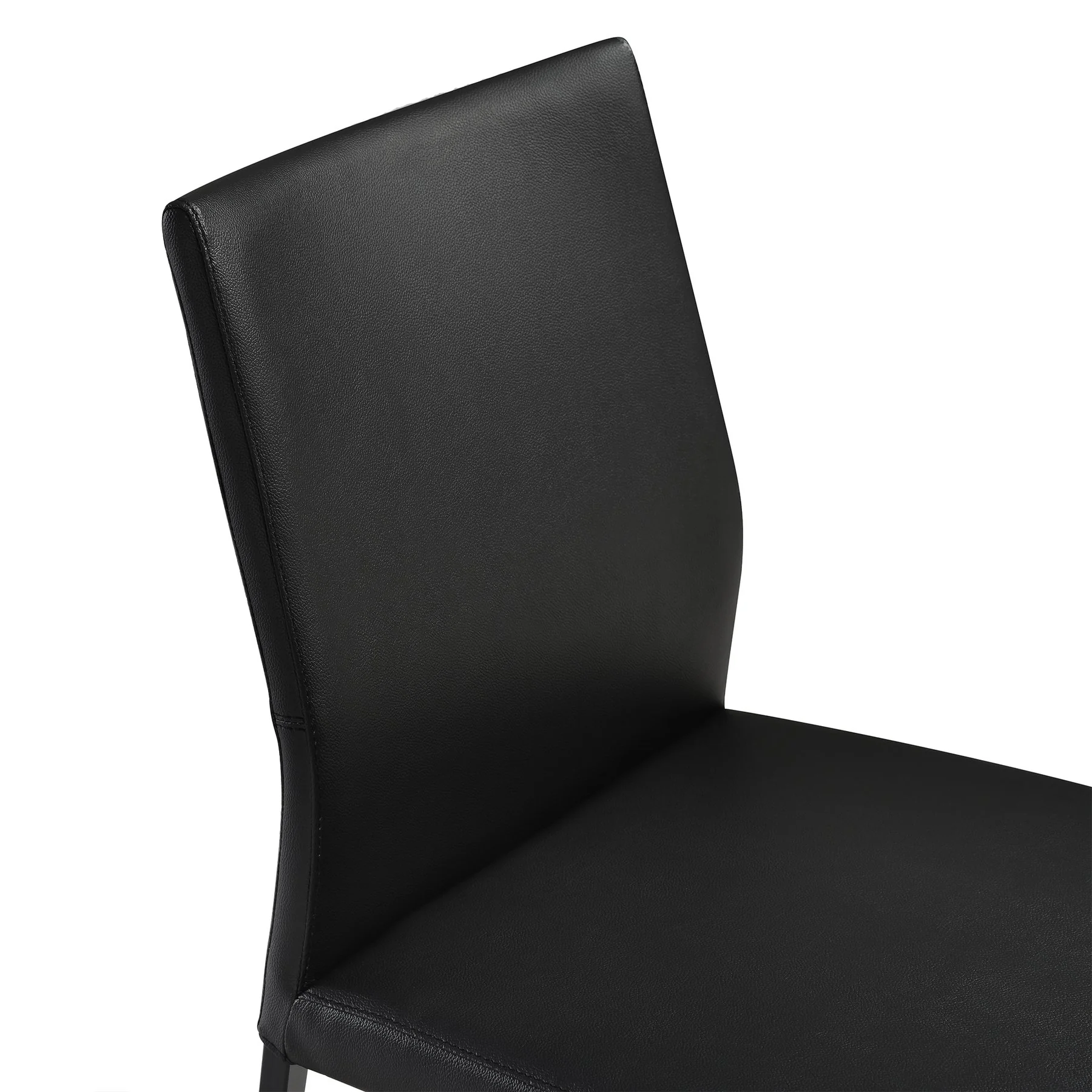 Giana Kash 7 Piece Extendable Dining Set with Black Faux Leather Chairs - Image 6