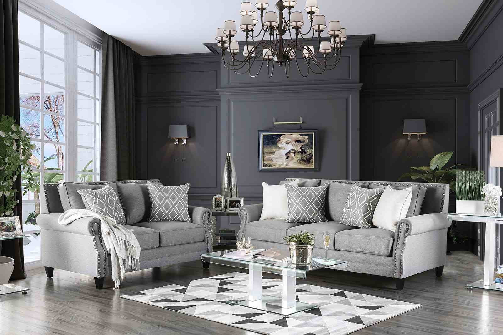 Giovanni Loveseat, Gray - Image 2