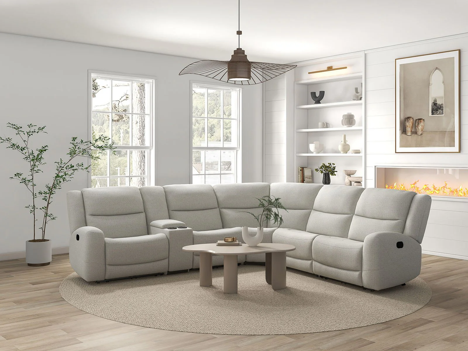 Giraldus Sectional, Beige - Image 4
