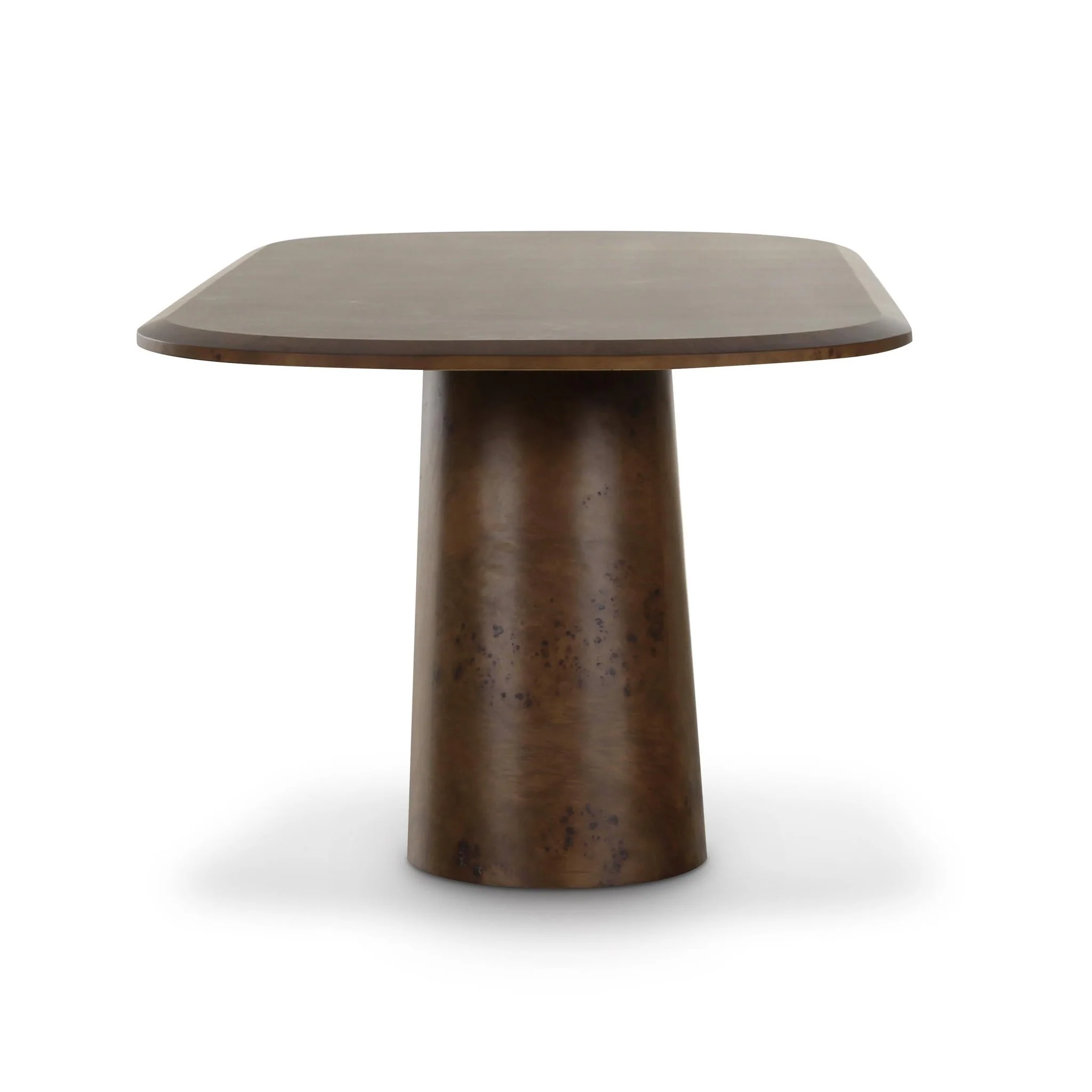 Gladyss Brown Burl Oval 87 inch Dining Table - Image 4
