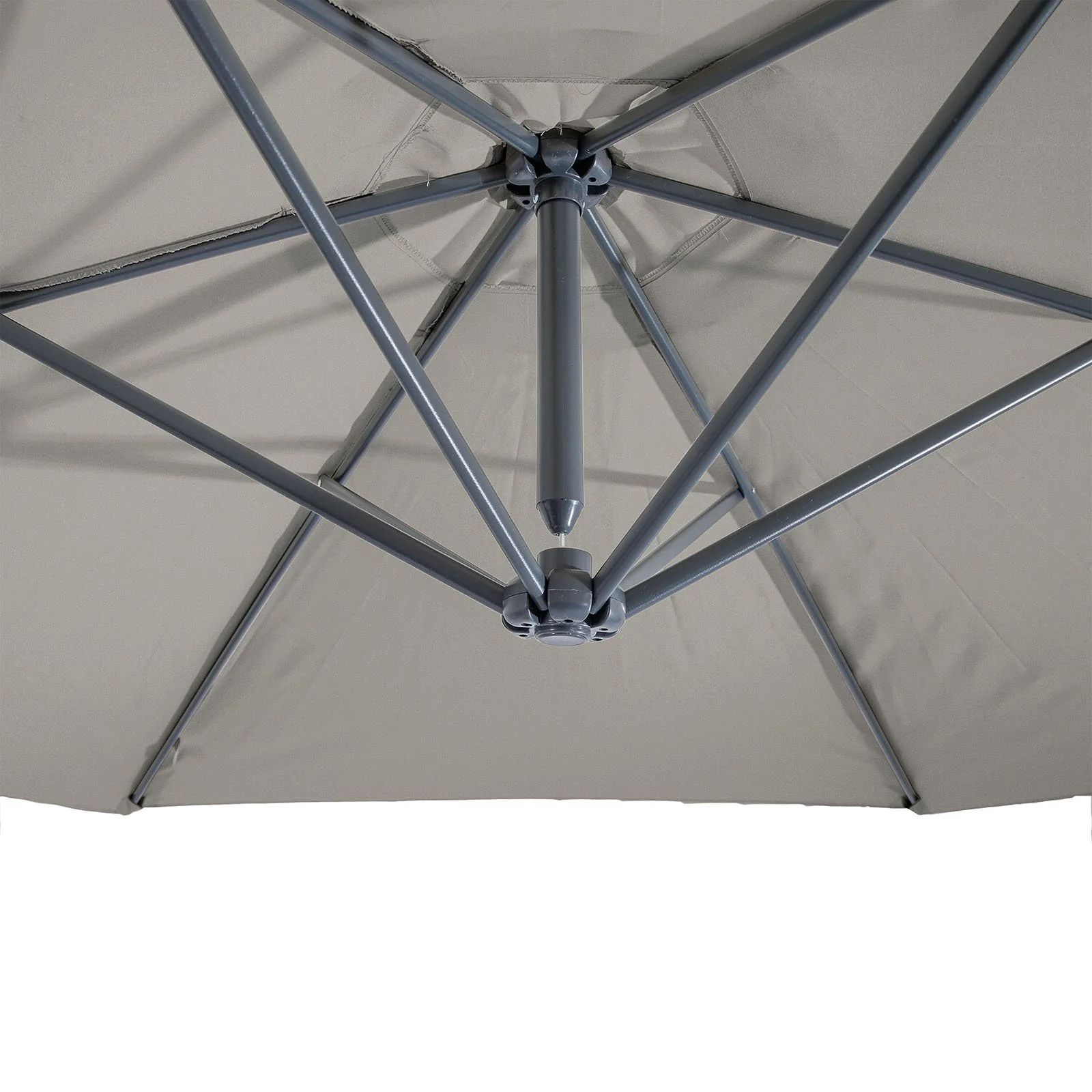 Glam Cantilever Umbrella W/Led+Base, Graphite - Image 5