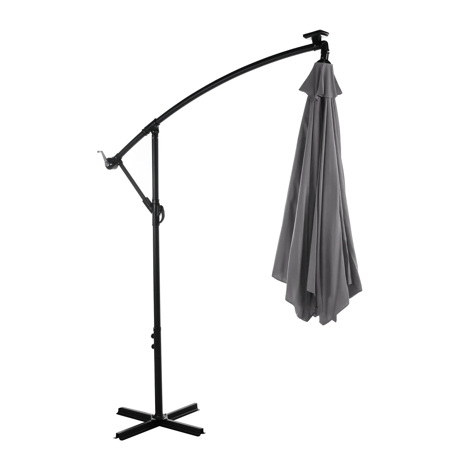 Glam Cantilever Umbrella w/ LED, Graphite - Image 3