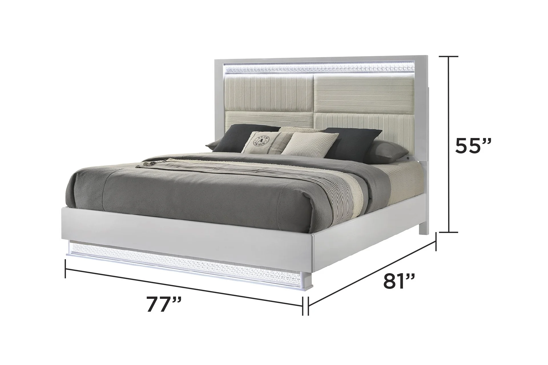 Glam King 4PC Bedroom Set - Image 4