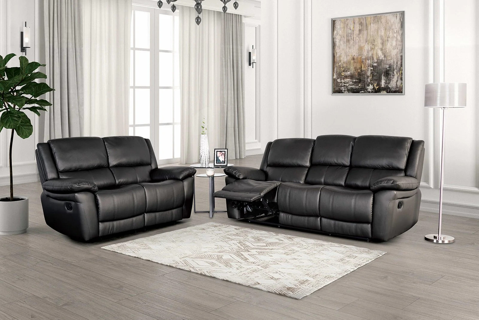 Glarus Recliner Chair, Black - Image 2