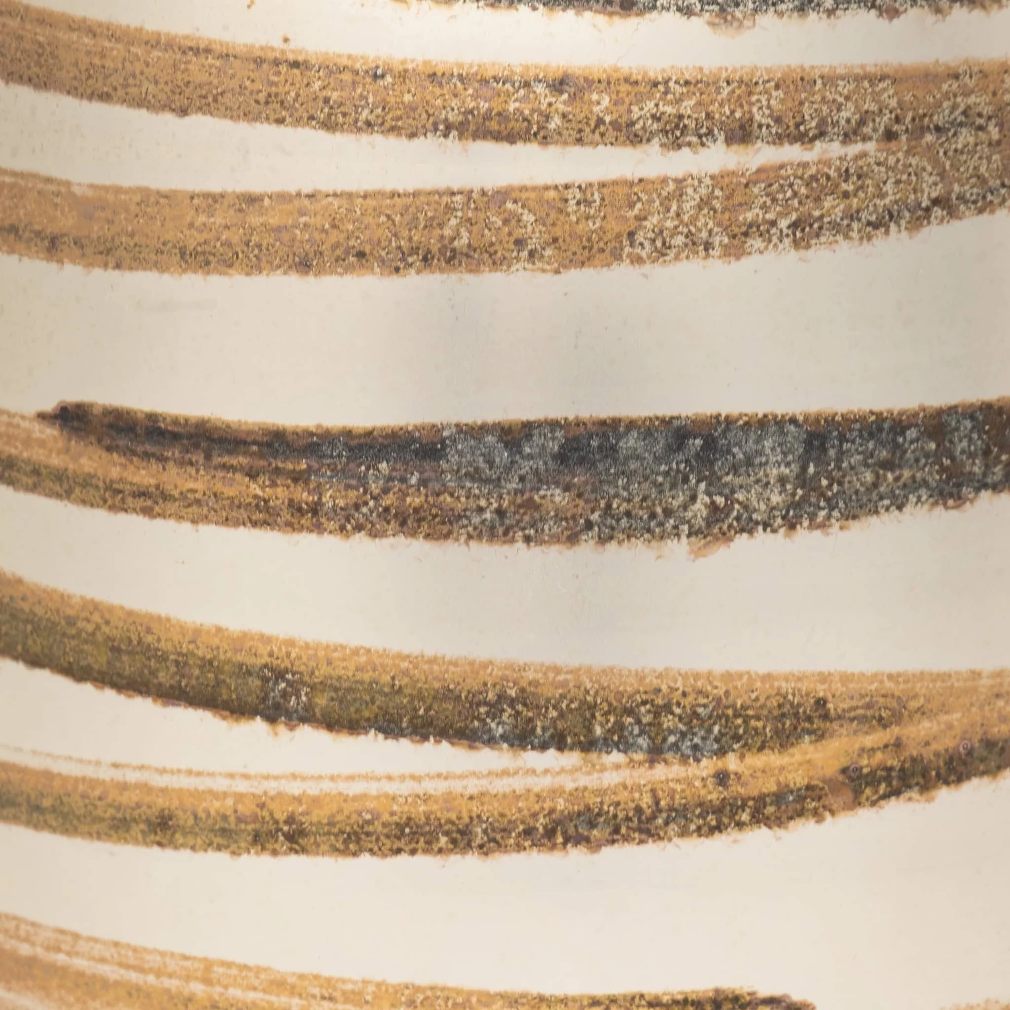 Glass, 10" Antique Ring Vase, Gold - Image 4