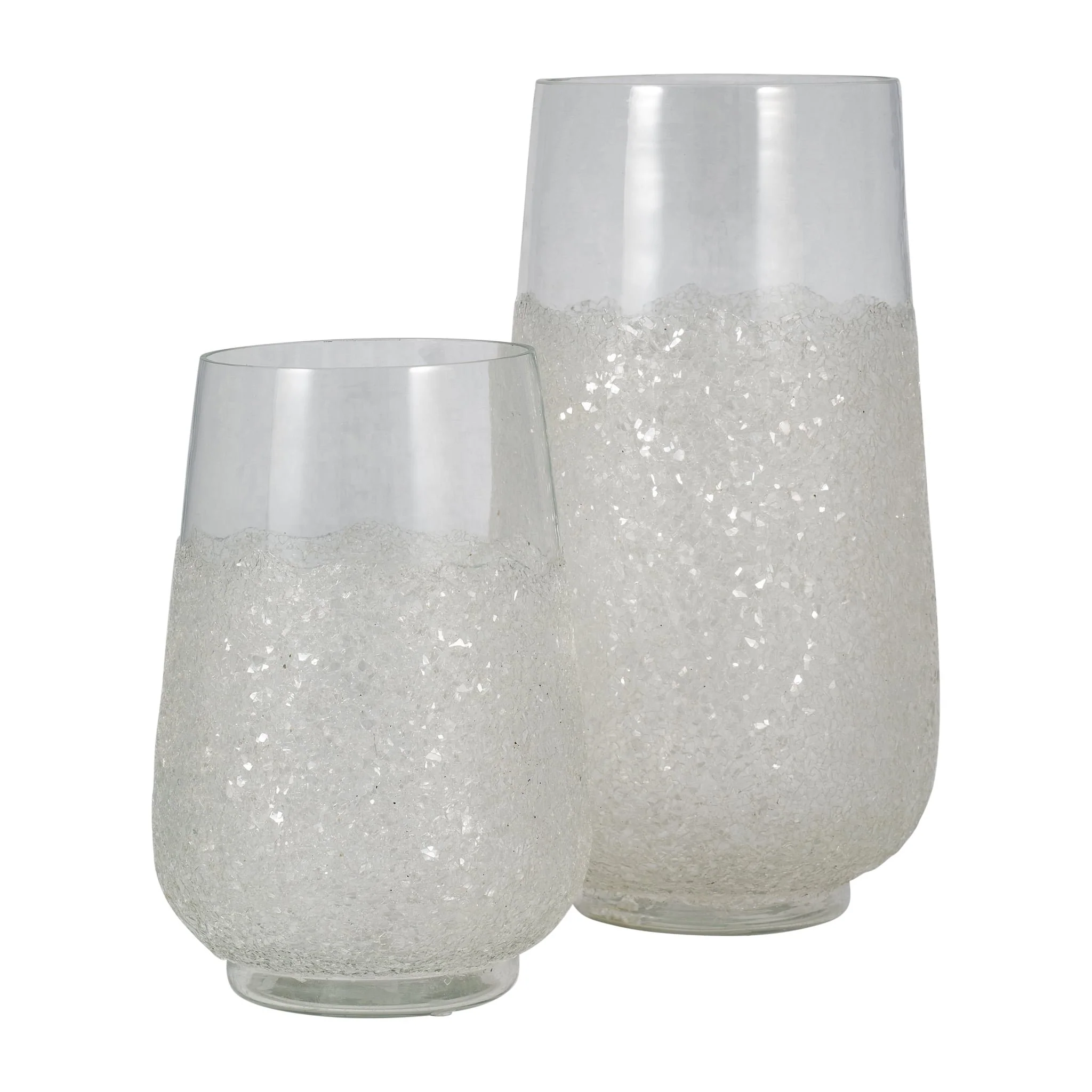 Glass, 10" Sugar Vase, Clear - Image 8