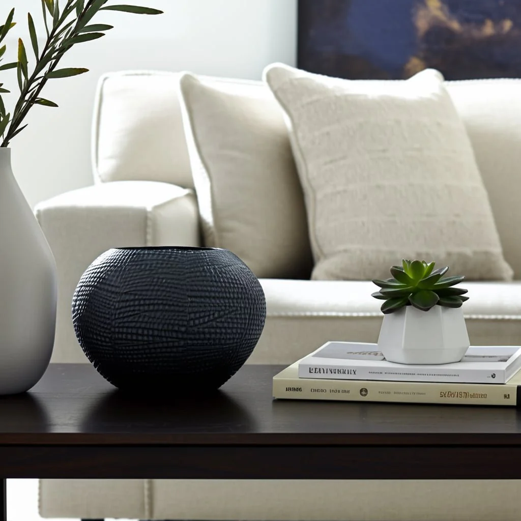 Glass 10"h Textured Vase, Black - Image 9
