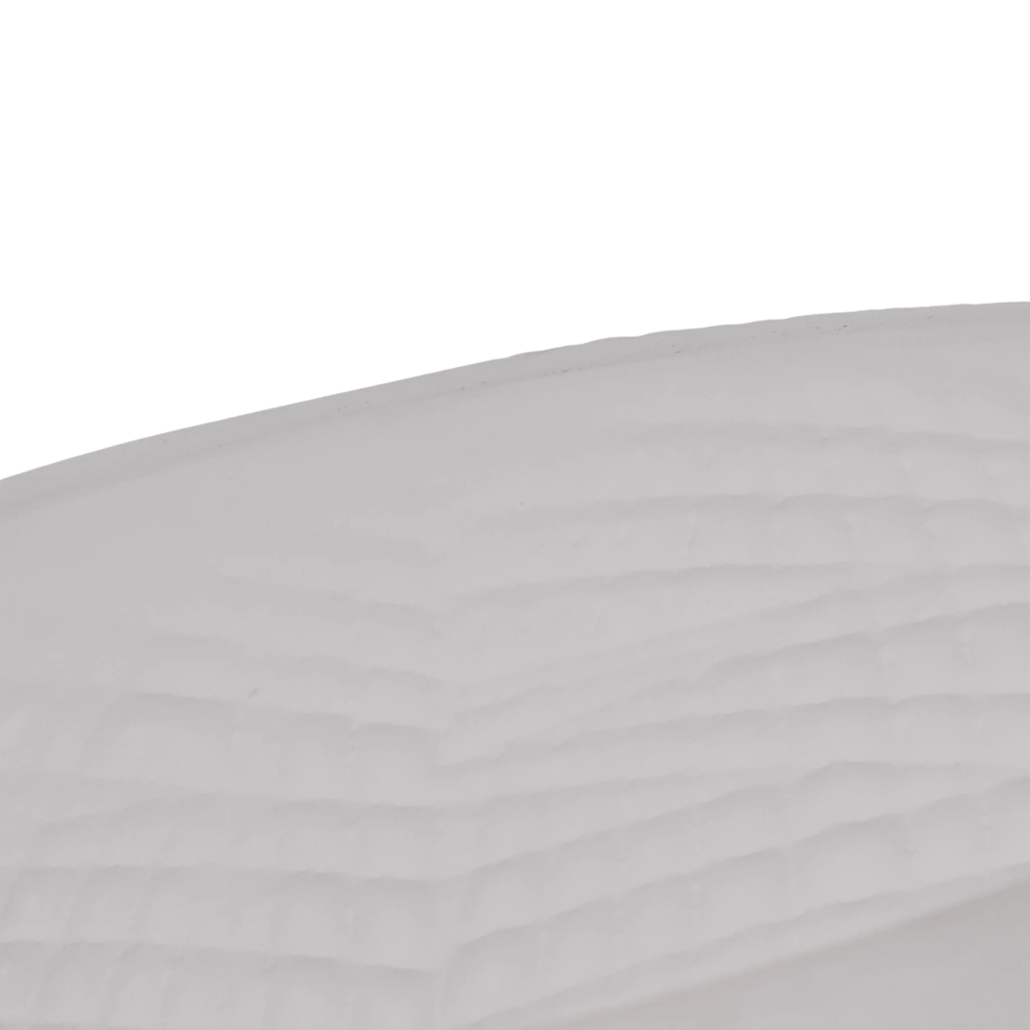 Glass 10"h Textured Vase, Frosted White - Image 5