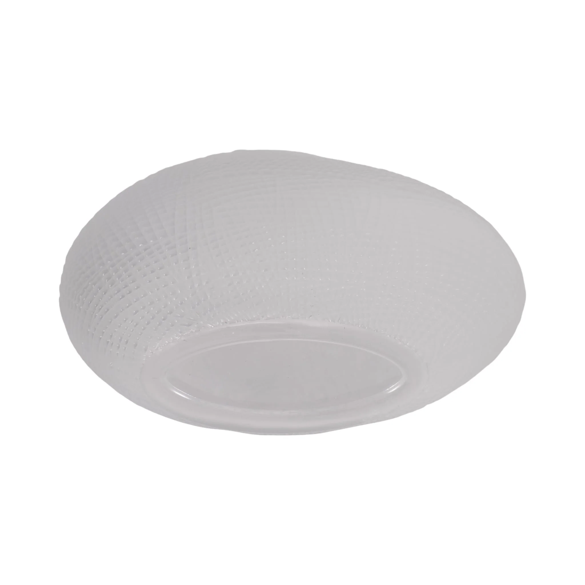 Glass 10"h Textured Vase, Frosted White - Image 7