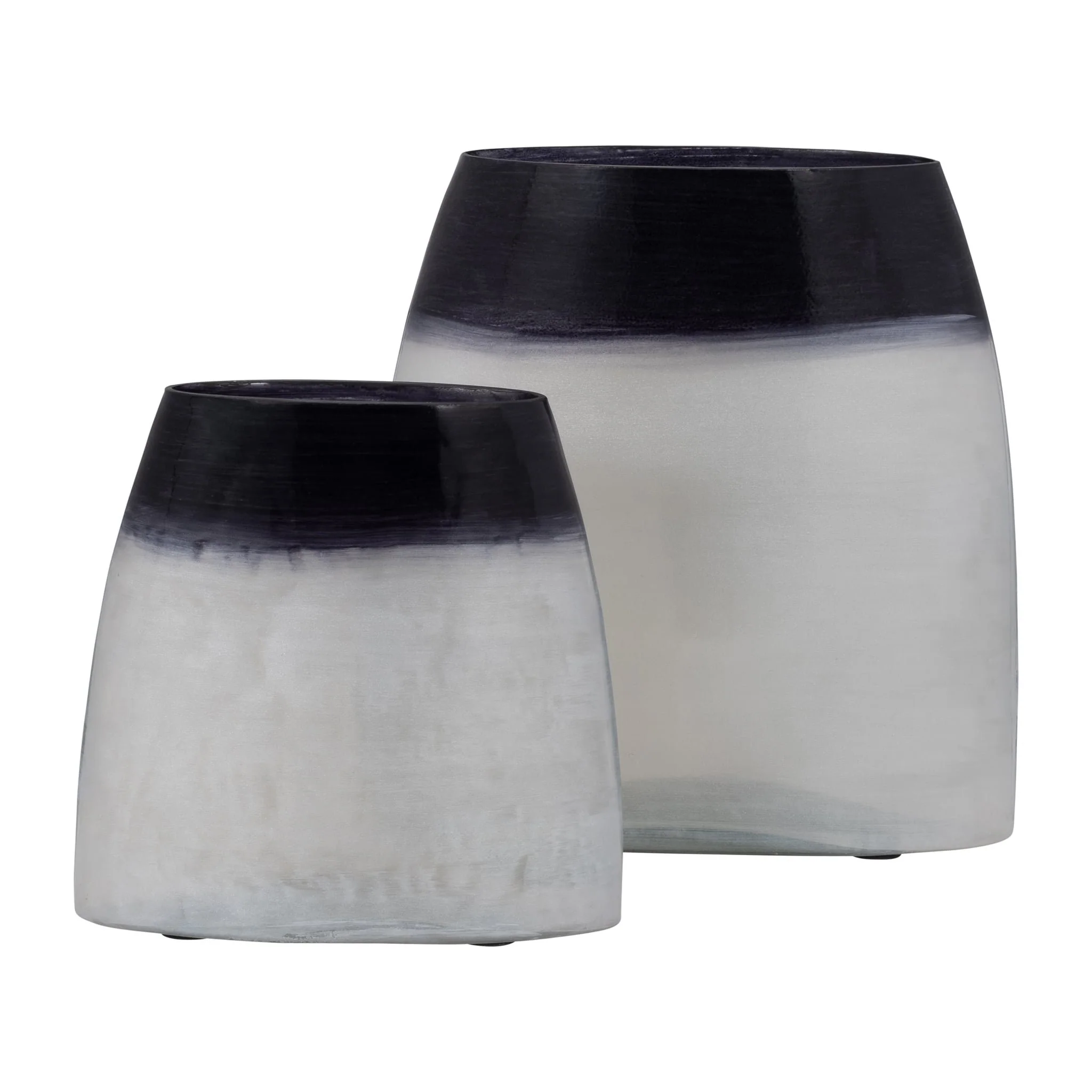 Glass, 11" Ombre Vase, Blue - Image 8