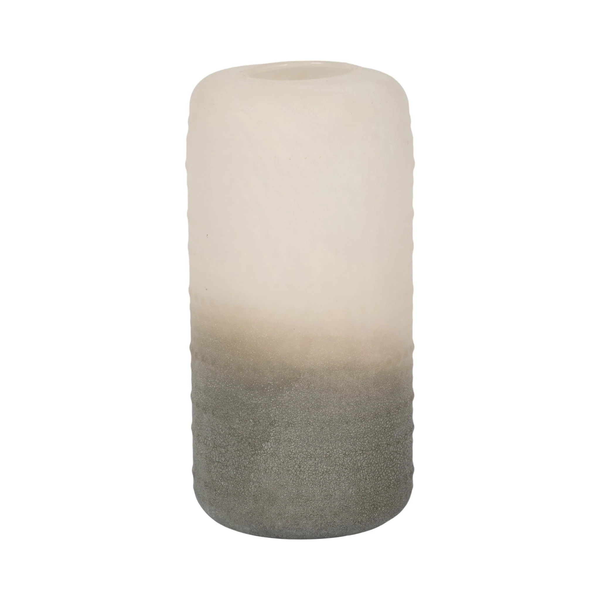 Glass 11" Textured 2-tone Vase, - Image 3