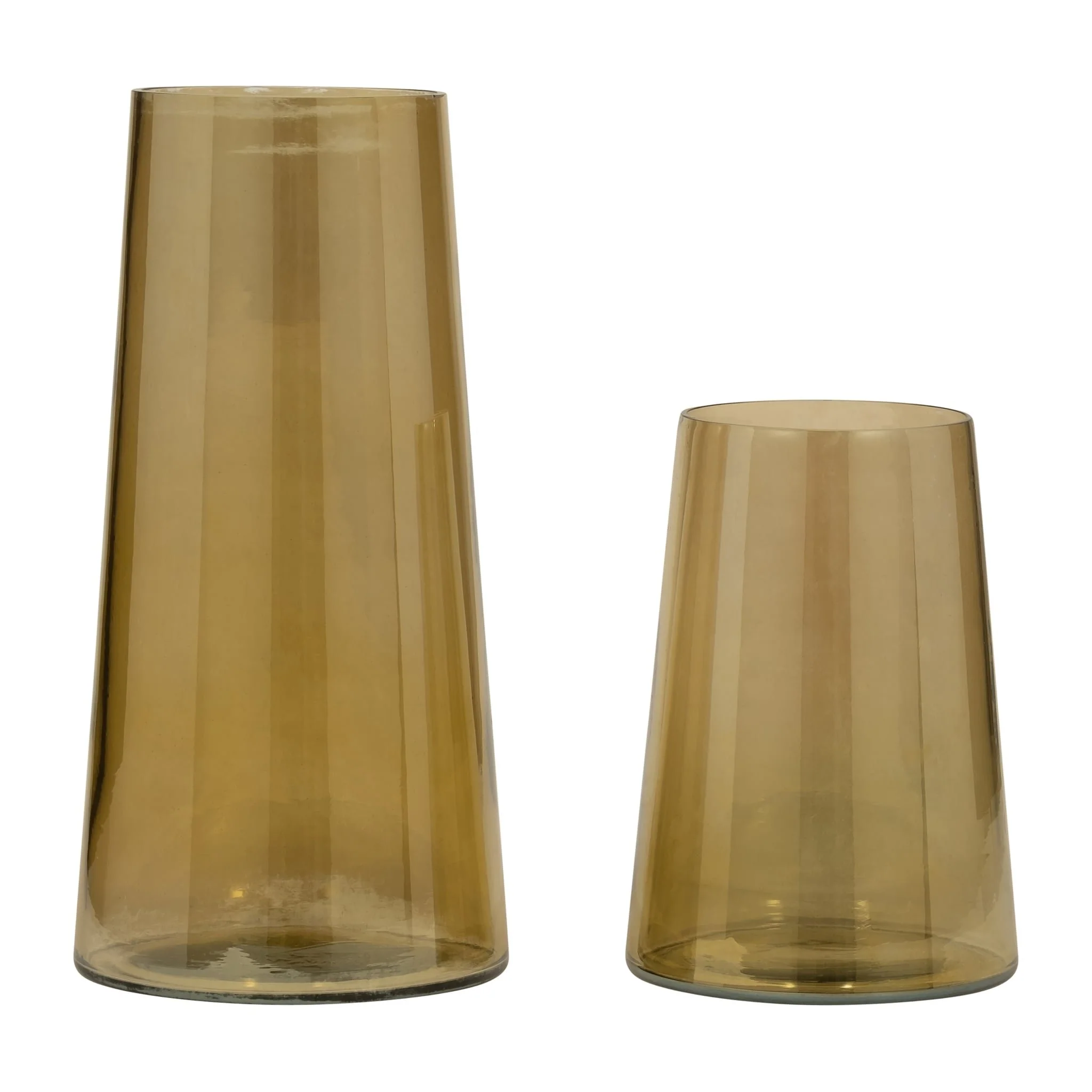 Glass, 12" Luster Vase, Gold - Image 7