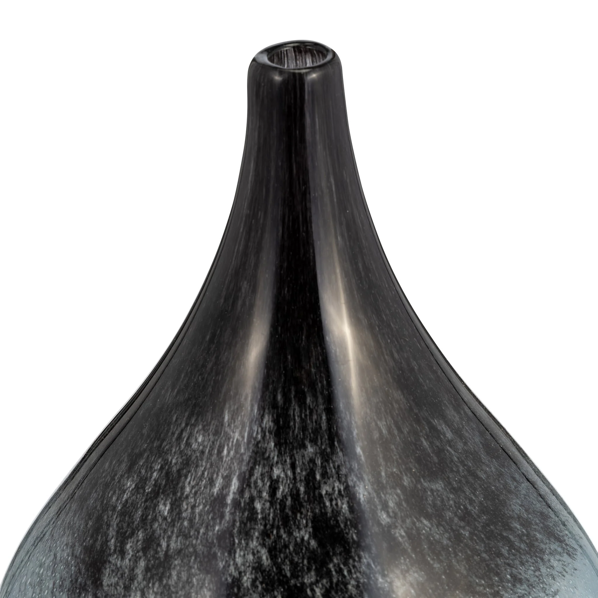Glass, 12" Vase Blue Ombre - Image 3