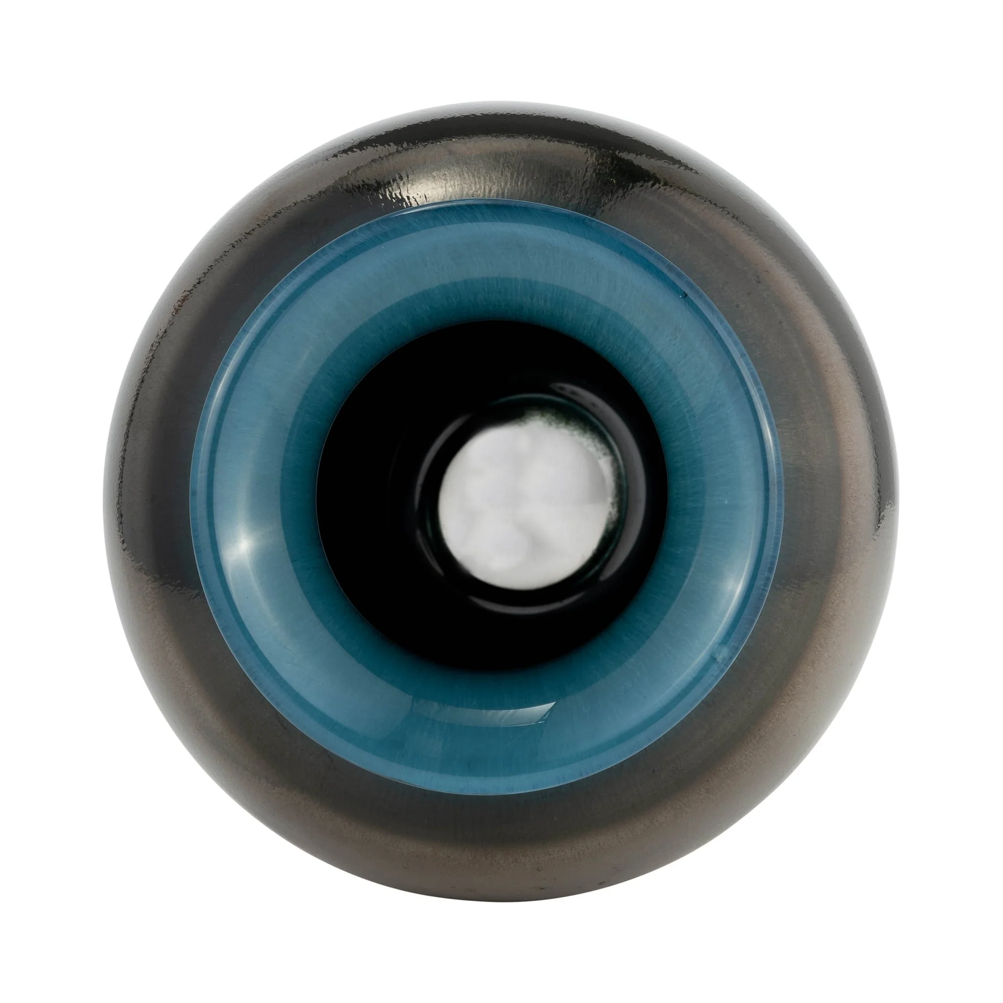 Glass, 12"h Olpe Vase, Teal - Image 5