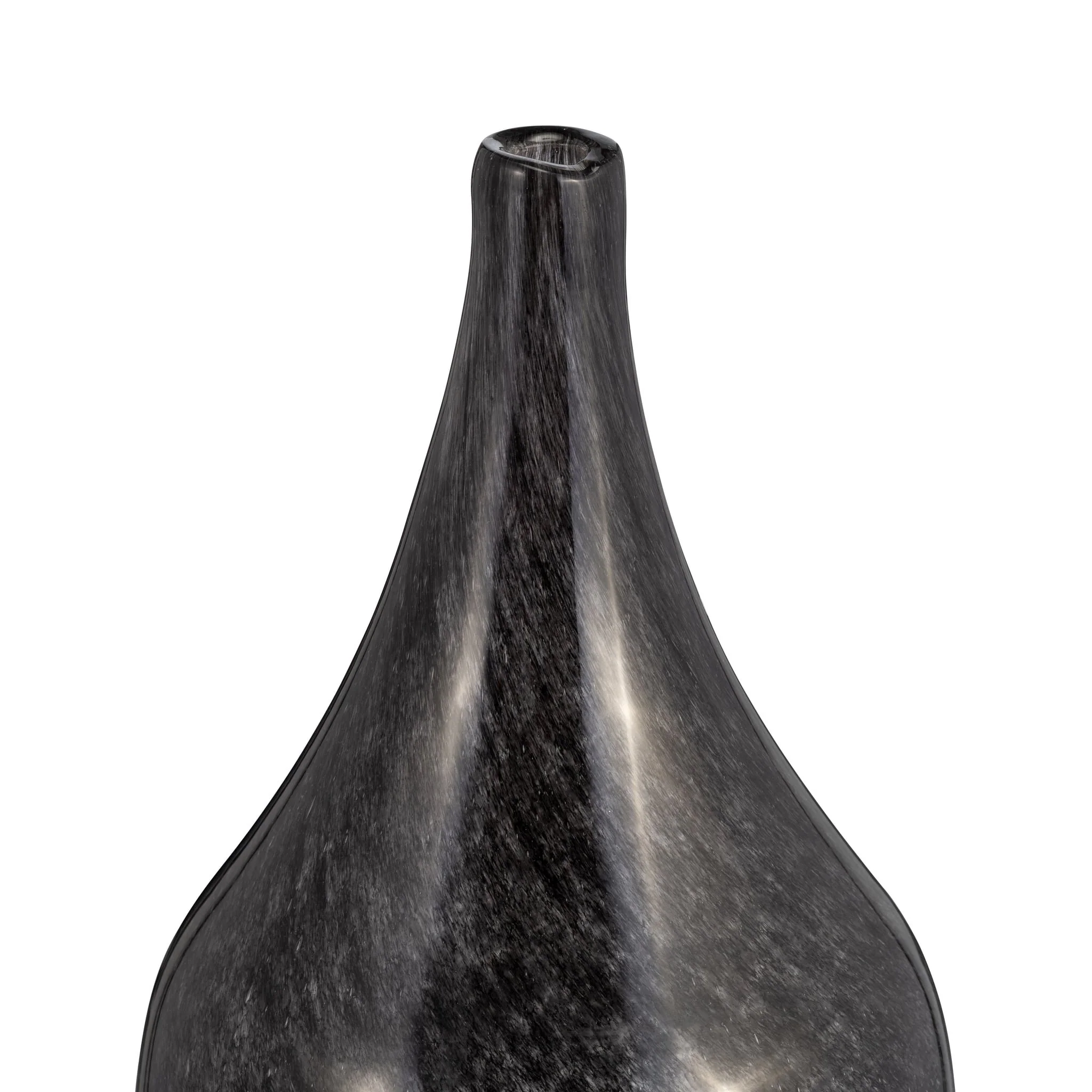 Glass, 14" Vase Blue Ombre - Image 3
