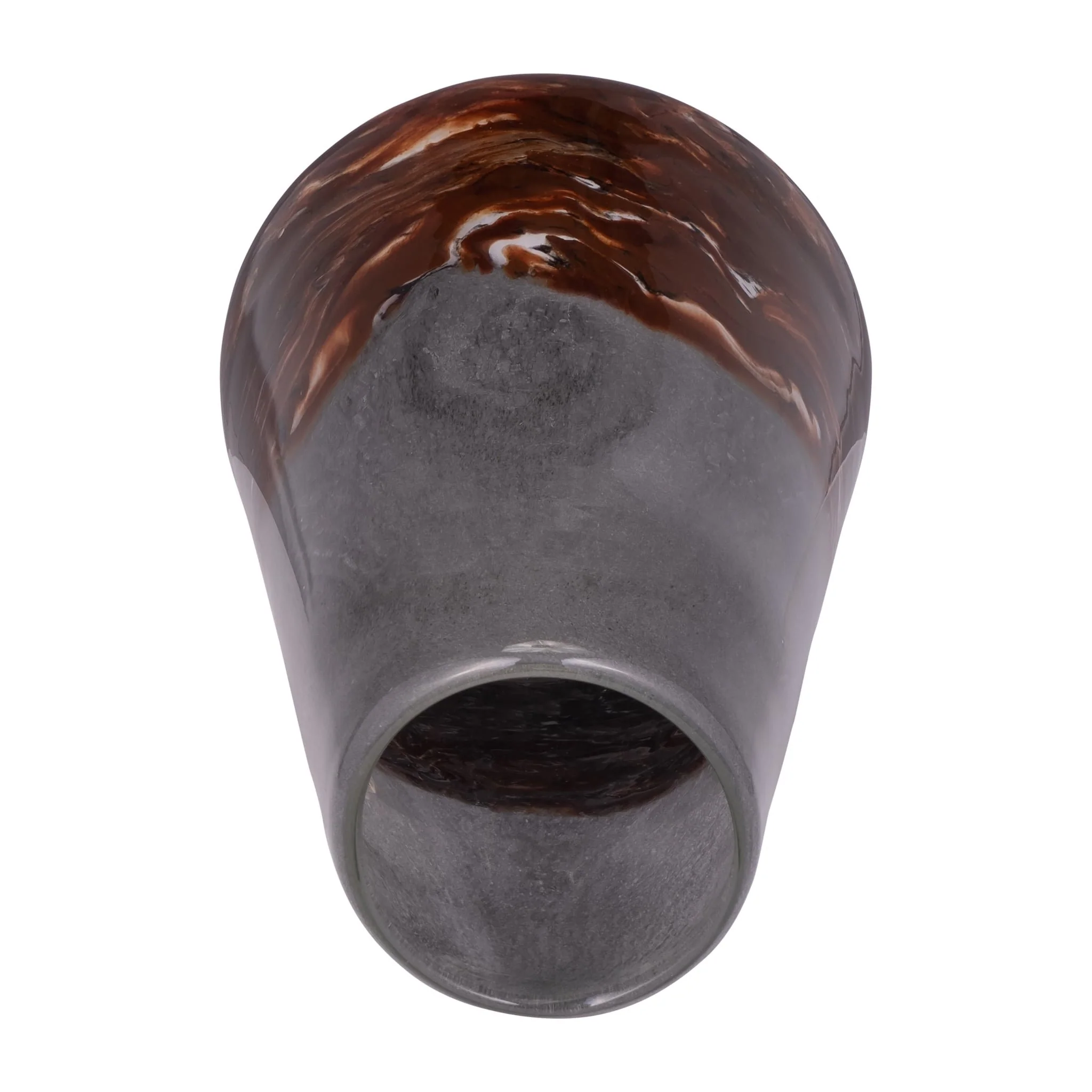 Glass, 14" Vase Grey/brown - Image 5