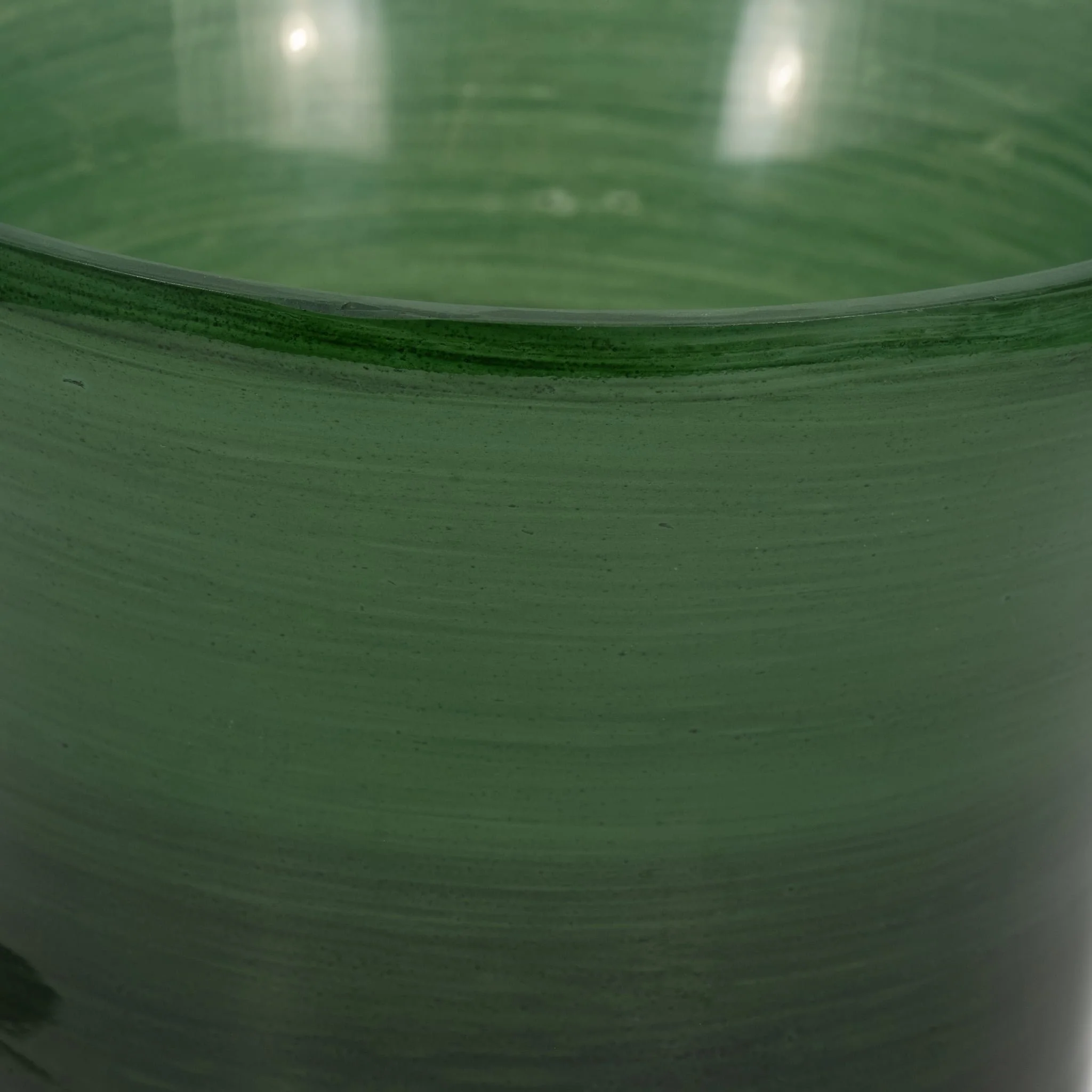 Glass, 15" 5th Ave Vase On Stand, Green/gold - Image 4
