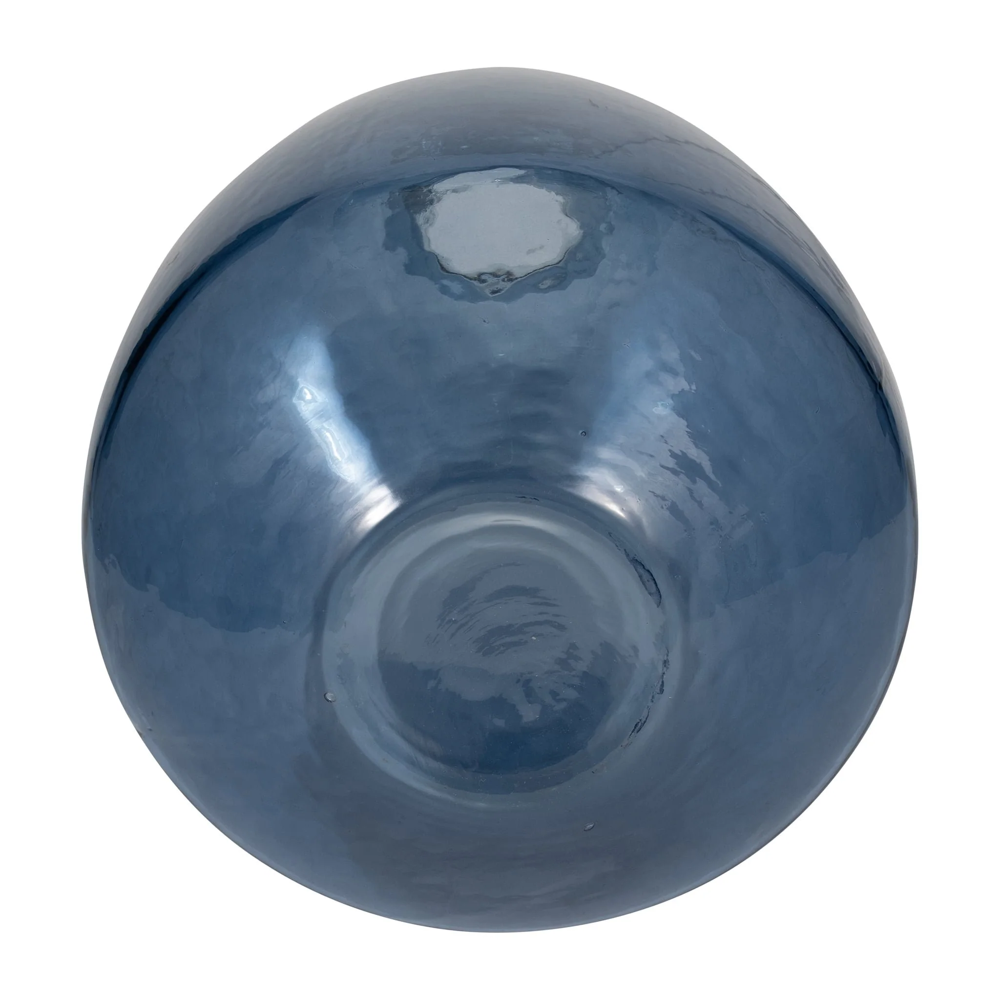 Glass, 15" Balloon Vase, Blue - Image 6
