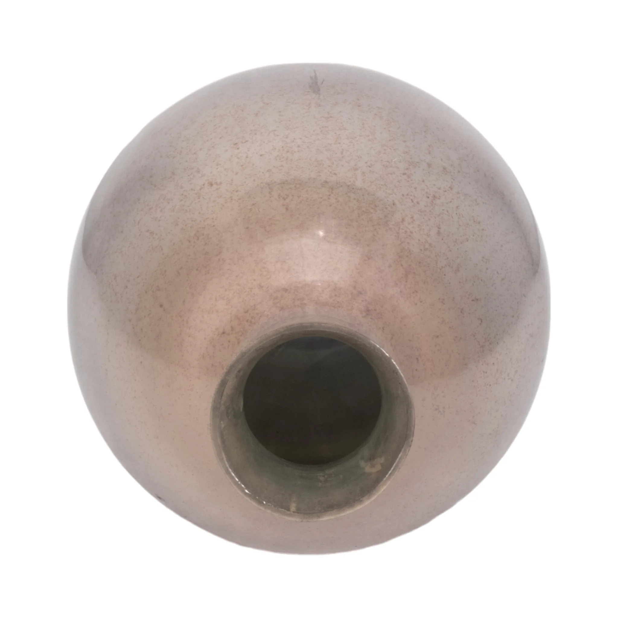 Glass, 15" Bulbous Vase, Champagne - Image 5
