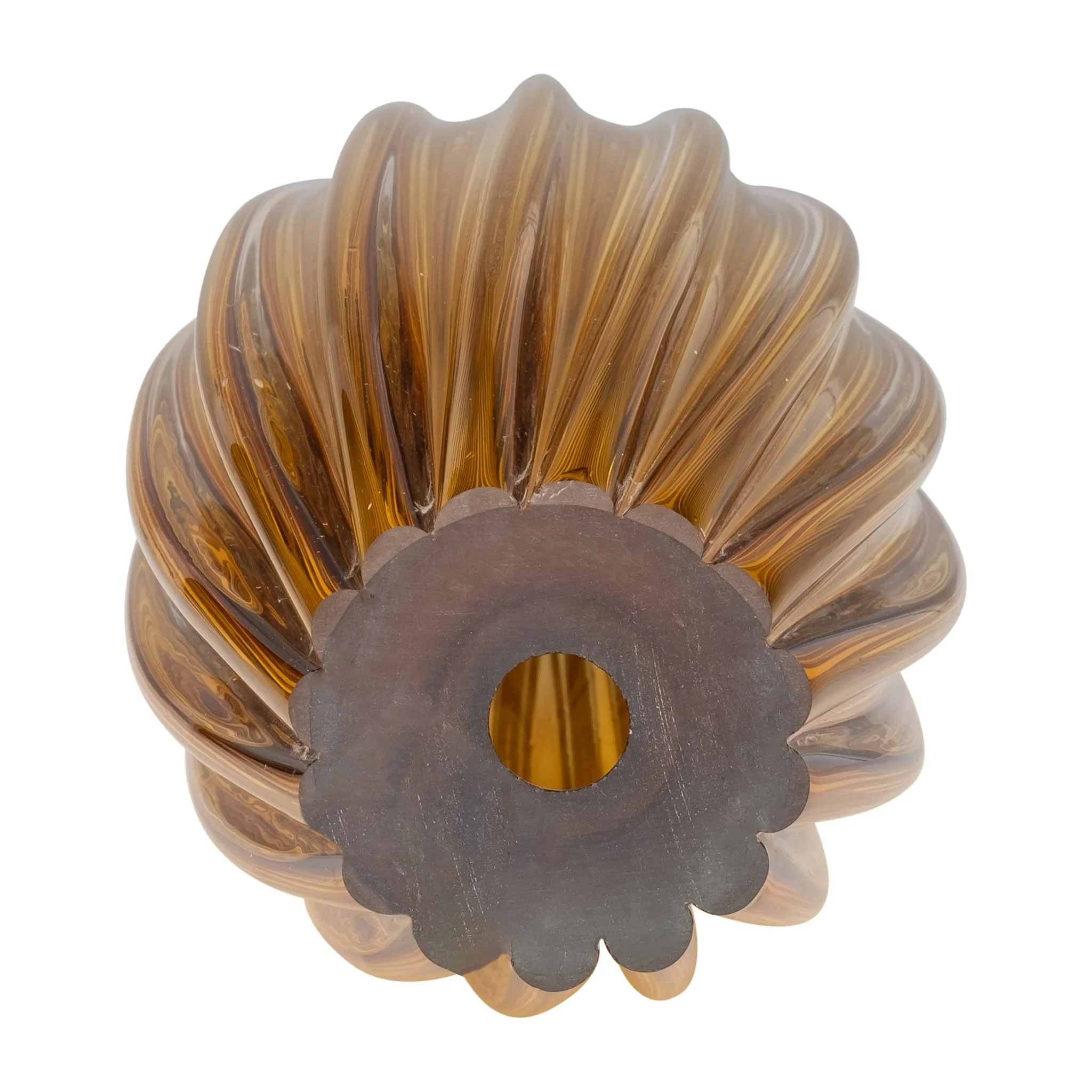 Glass, 15" Paperweight Amber - Image 5