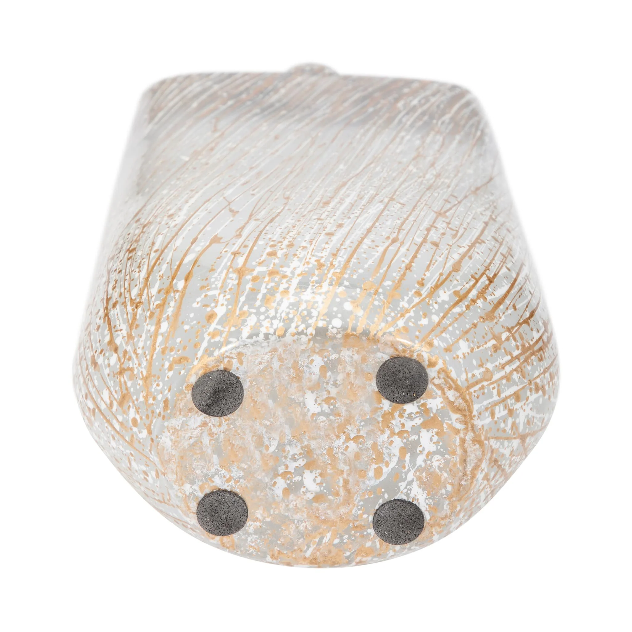 Glass,16",striped Stained Vase,multi - Image 7