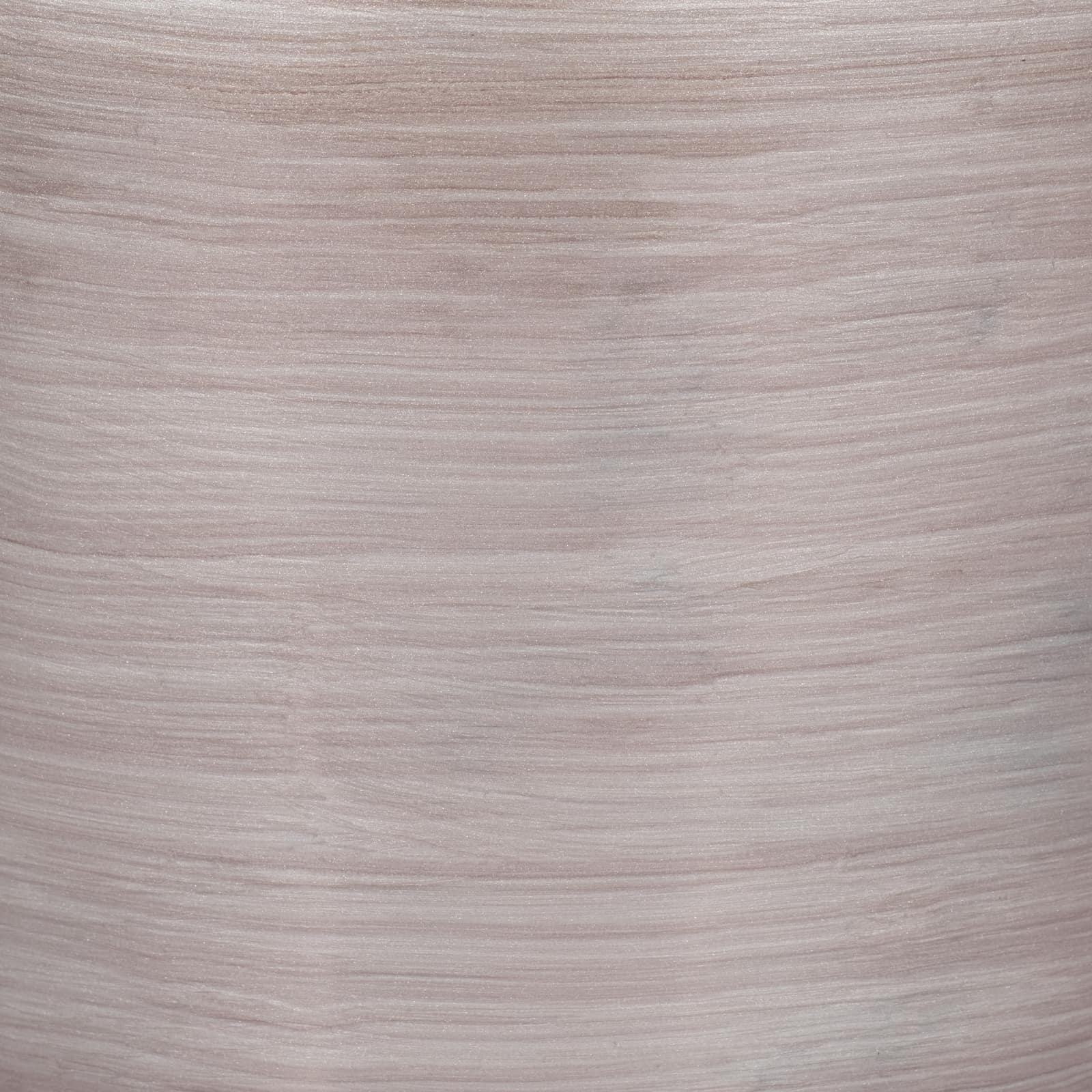 Glass, 16" Wooden Top Vase, Blush - Image 3