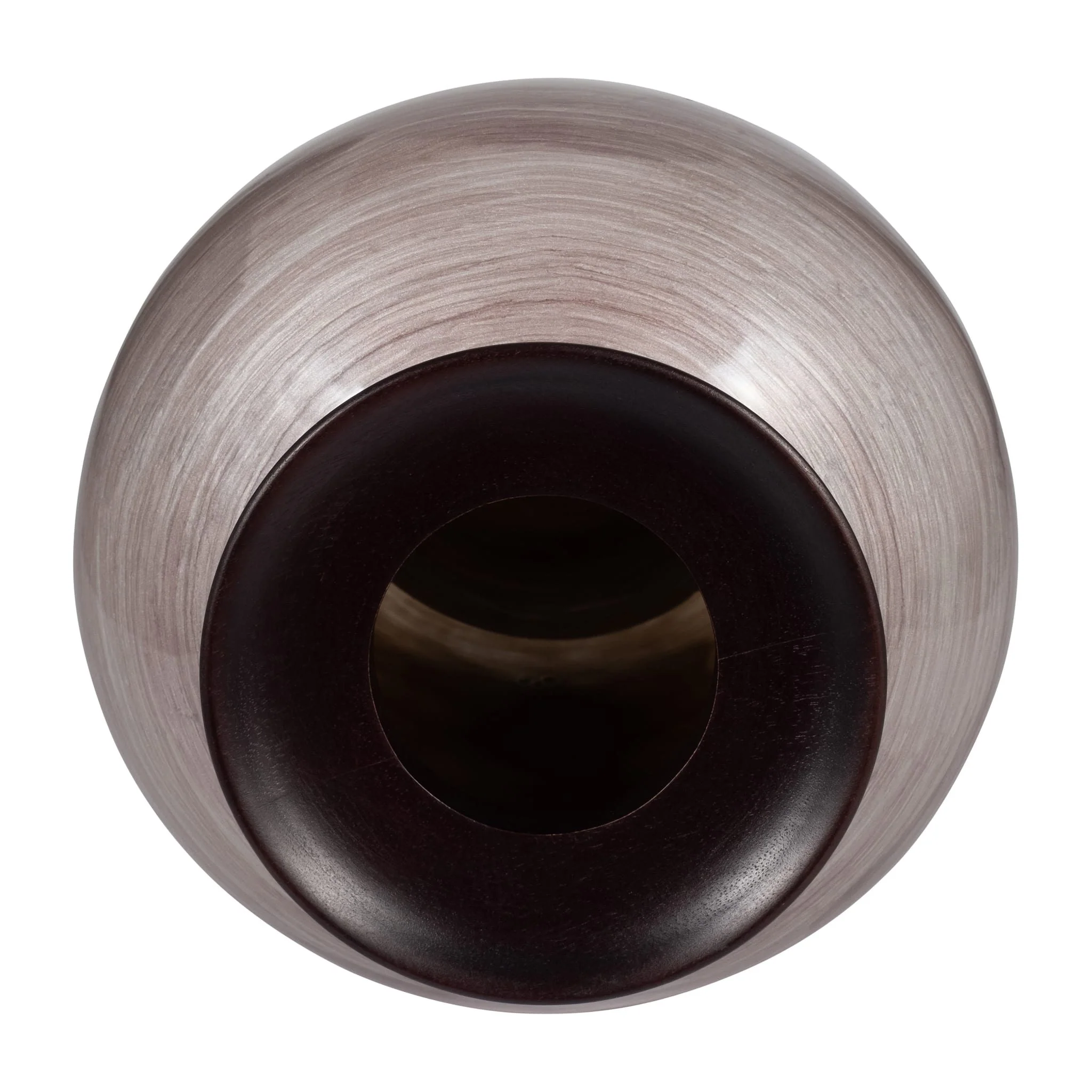 Glass, 16" Wooden Top Vase, Blush - Image 5