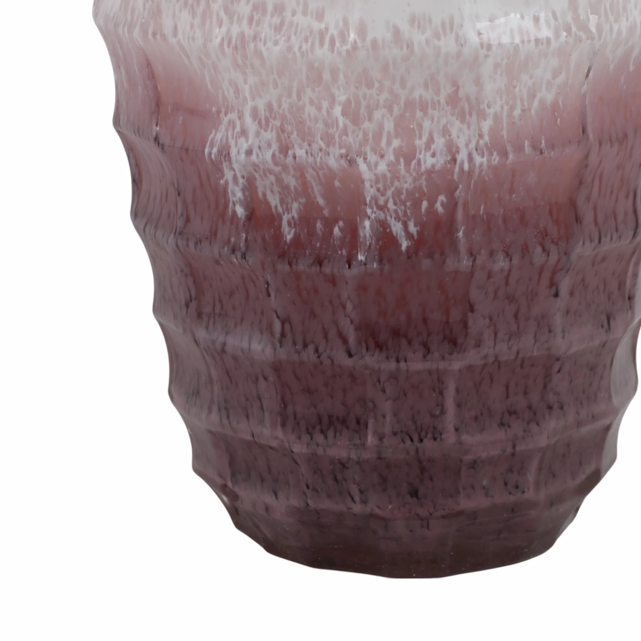 Glass, 16"h 2-tone Vase, Blush - Image 5
