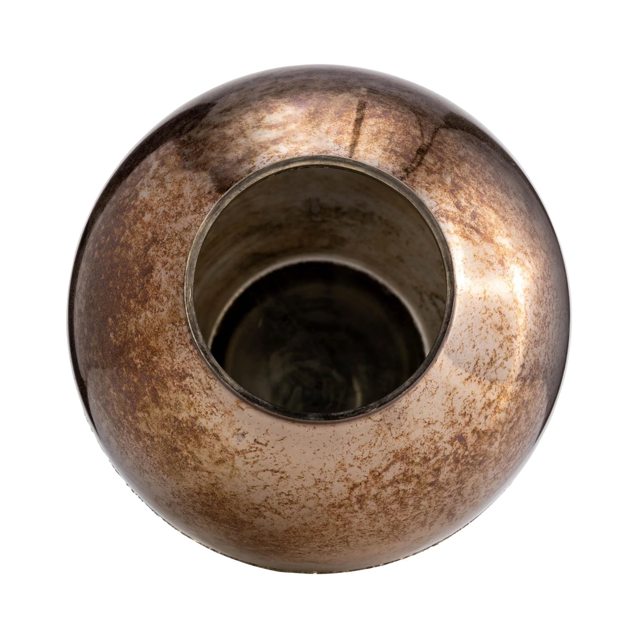 Glass, 17" Metallic Vase, Champagne - Image 4