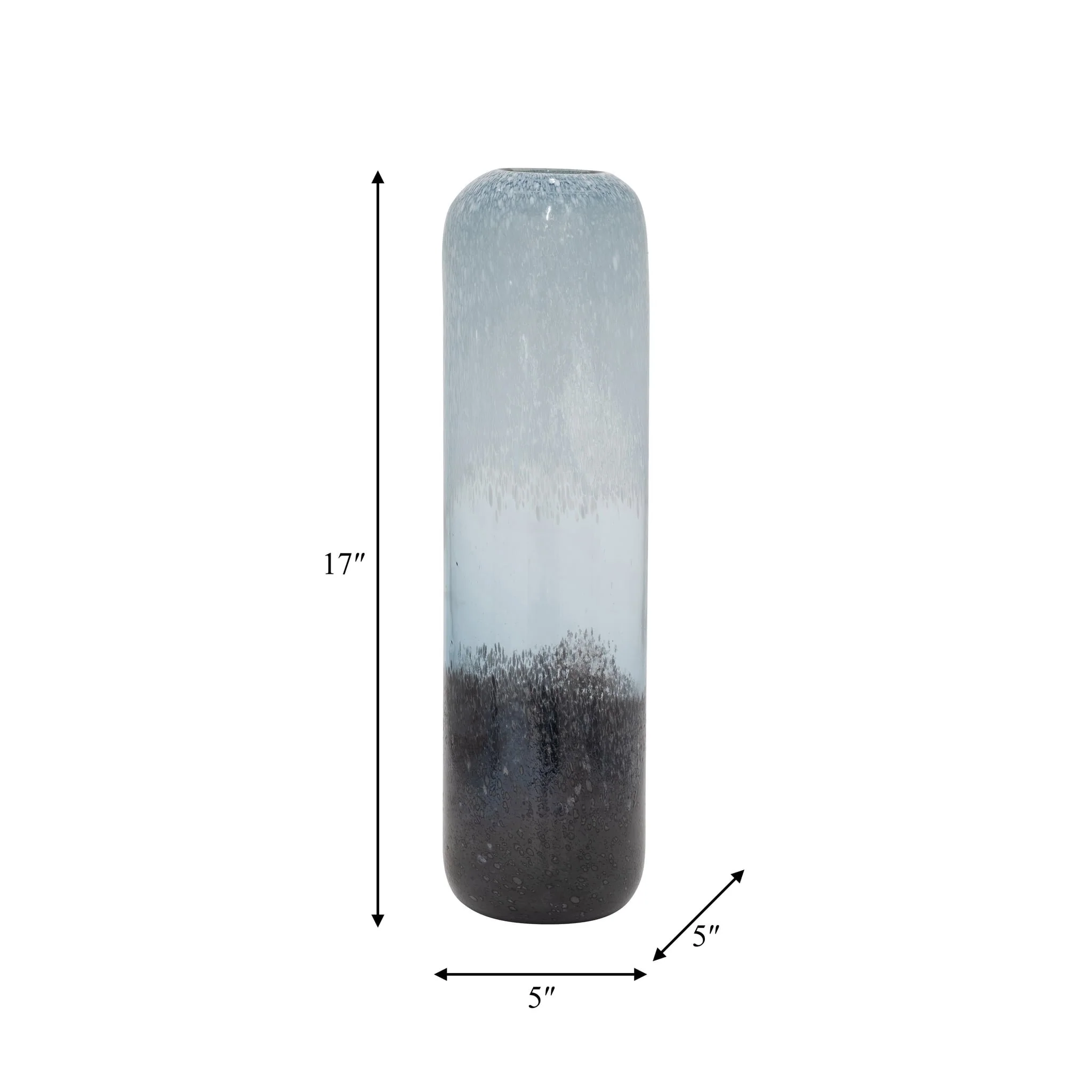 Glass, 17" Ombre Vase, Multi - Image 8