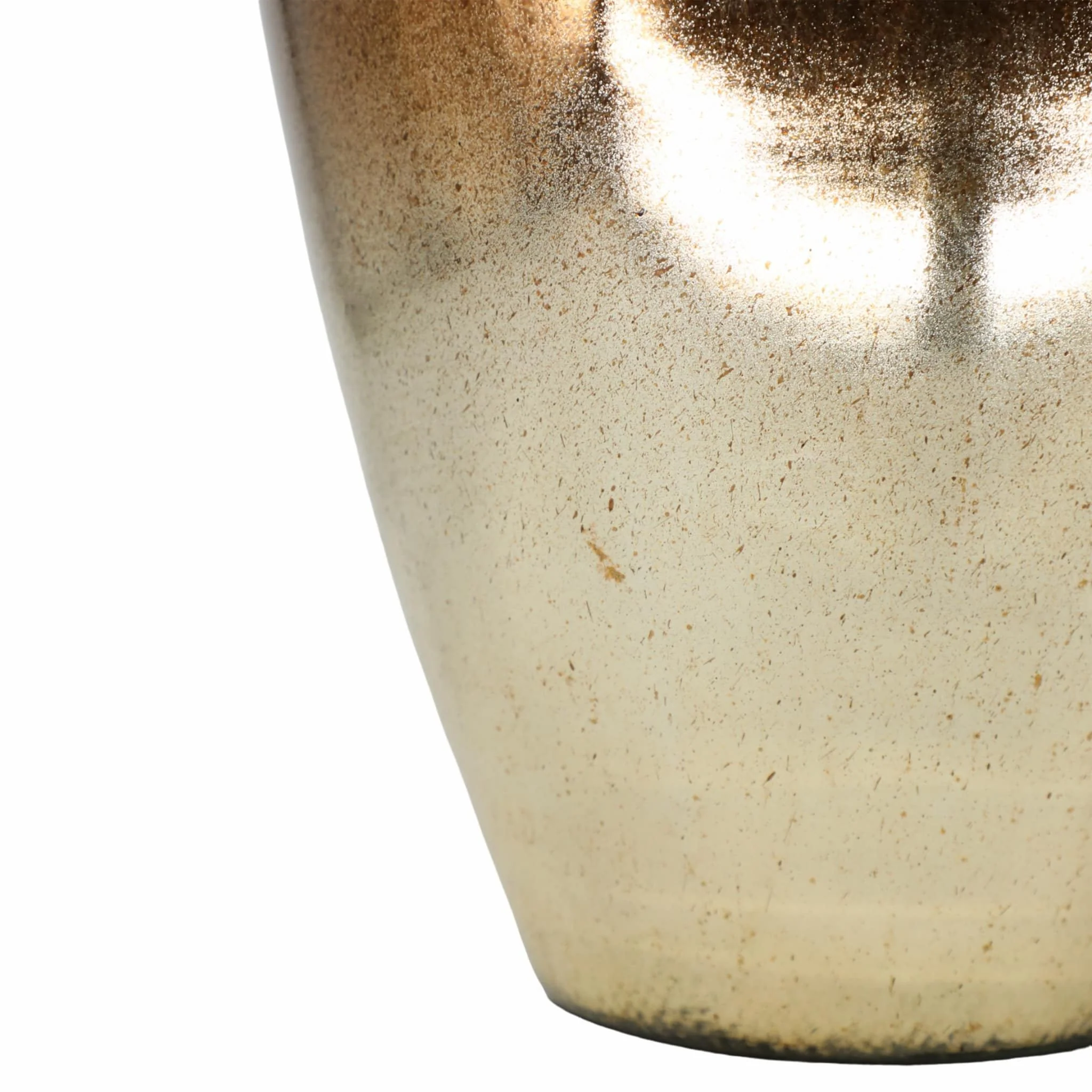 Glass, 17" Temple Vase W/ Resin Topper, Copper - Image 4