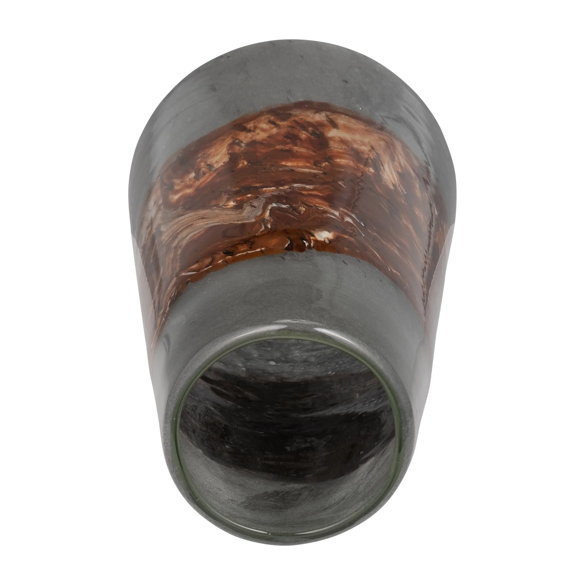 Glass, 17" Vase Grey/brown - Image 5