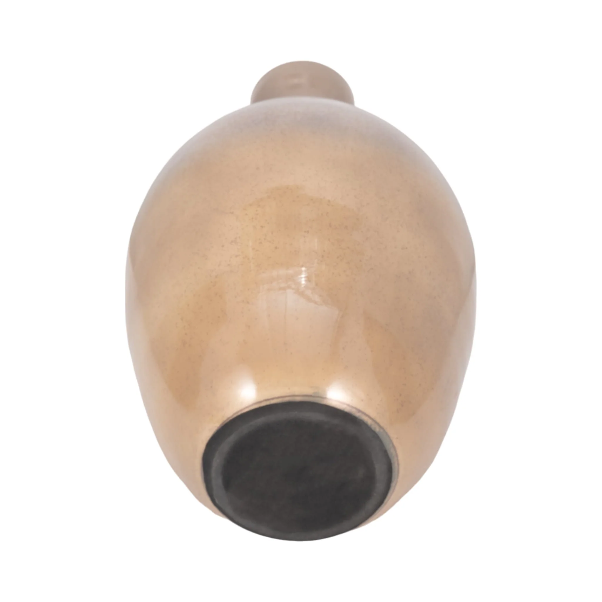 Glass, 18" Bulbous Vase, Champagne - Image 6