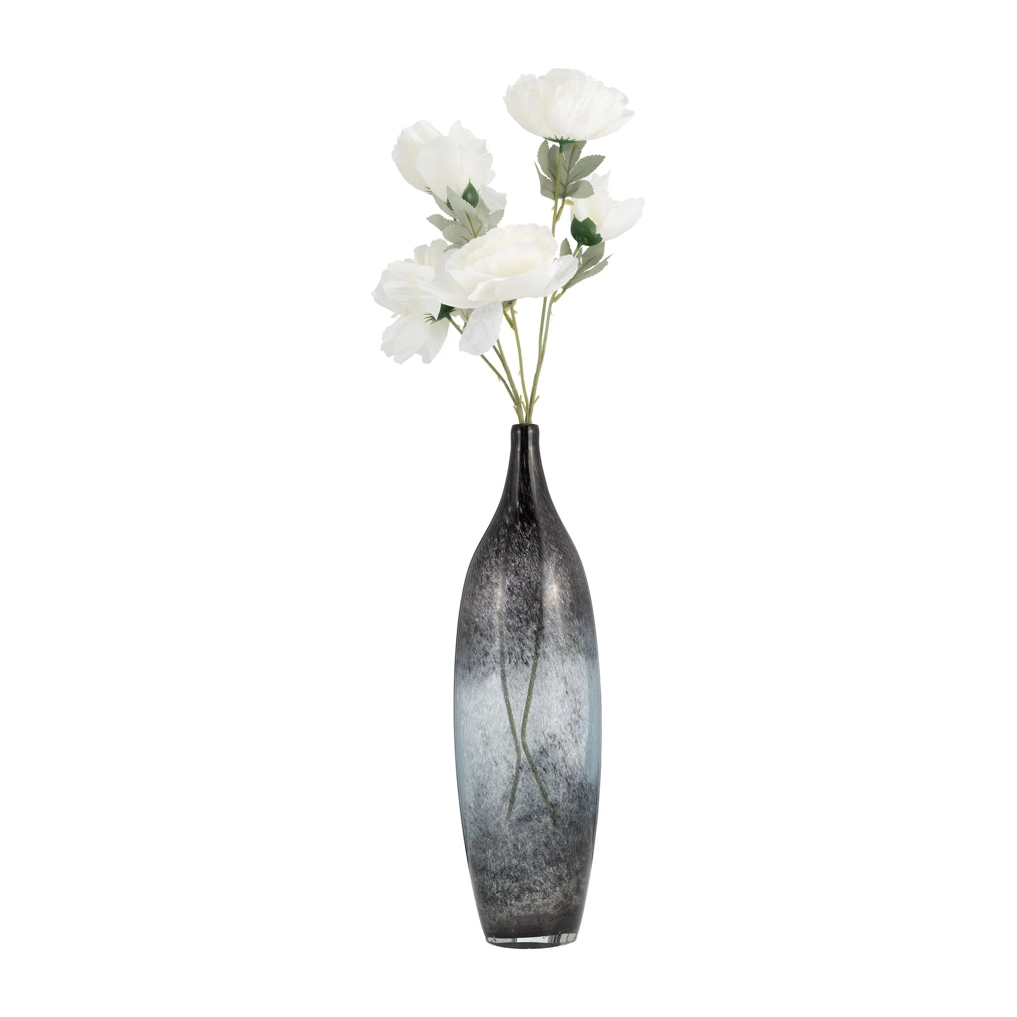 Glass, 18" Vase Blue Ombre - Image 2