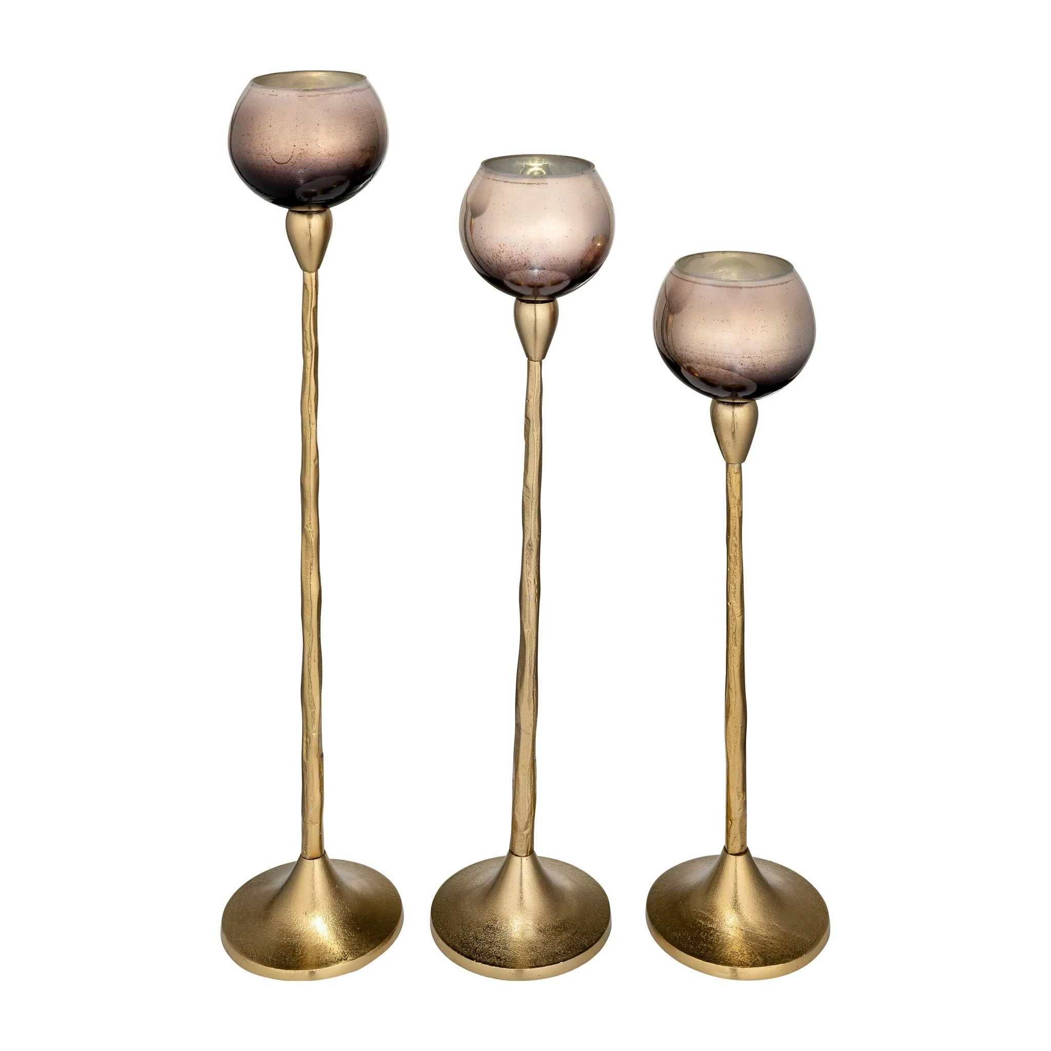 Glass, 18"h Tealight Holder, Champagne - Image 4