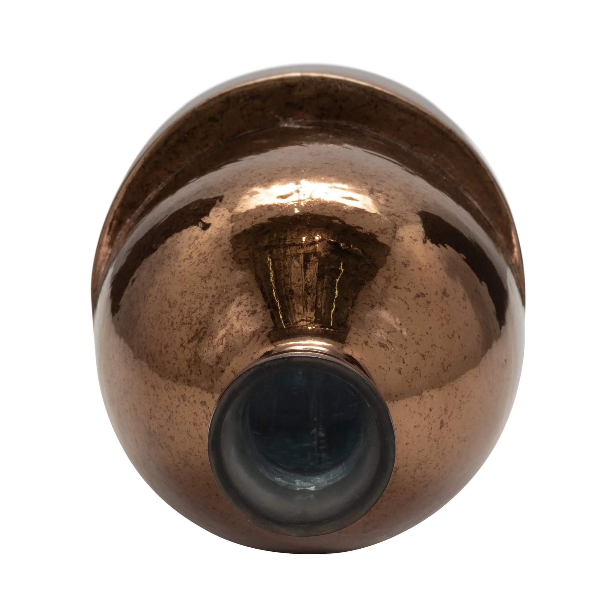 Glass, 19" Abstract Vase, Bronze - Image 6