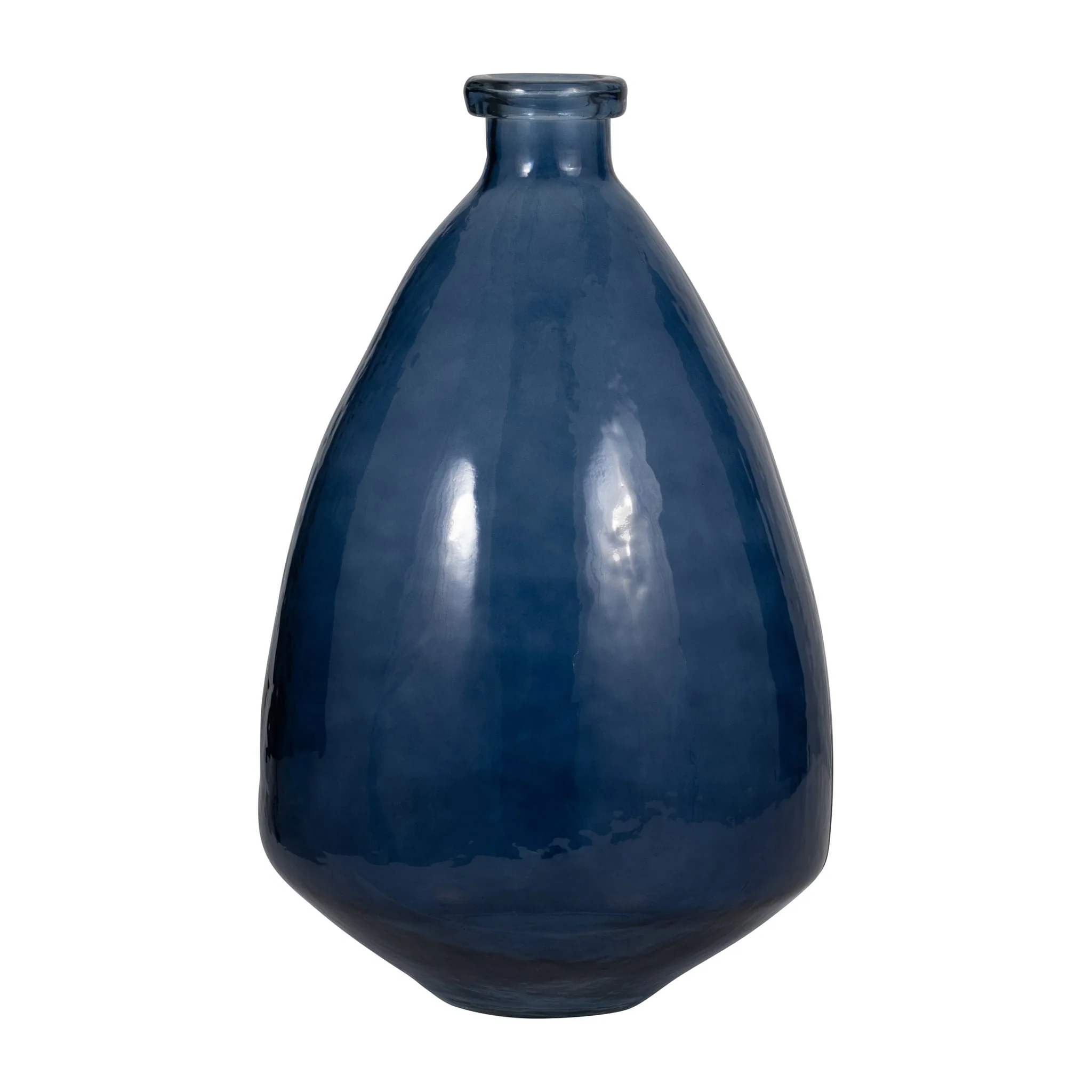 Glass, 19" Balloon Vase, Blue - Image 2