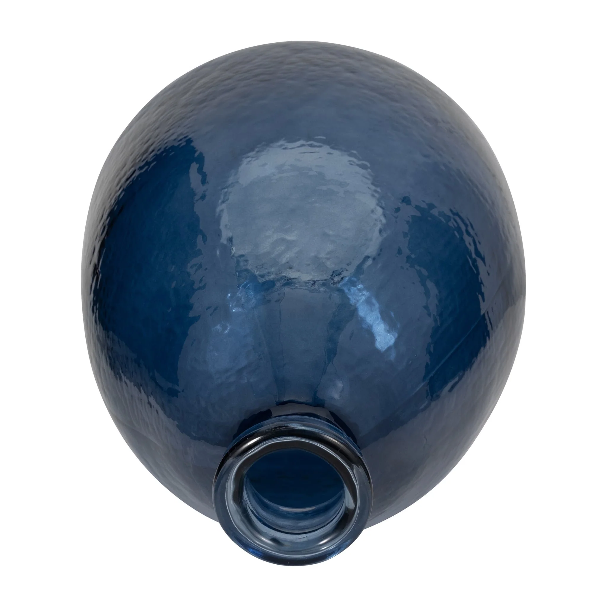 Glass, 19" Balloon Vase, Blue - Image 5