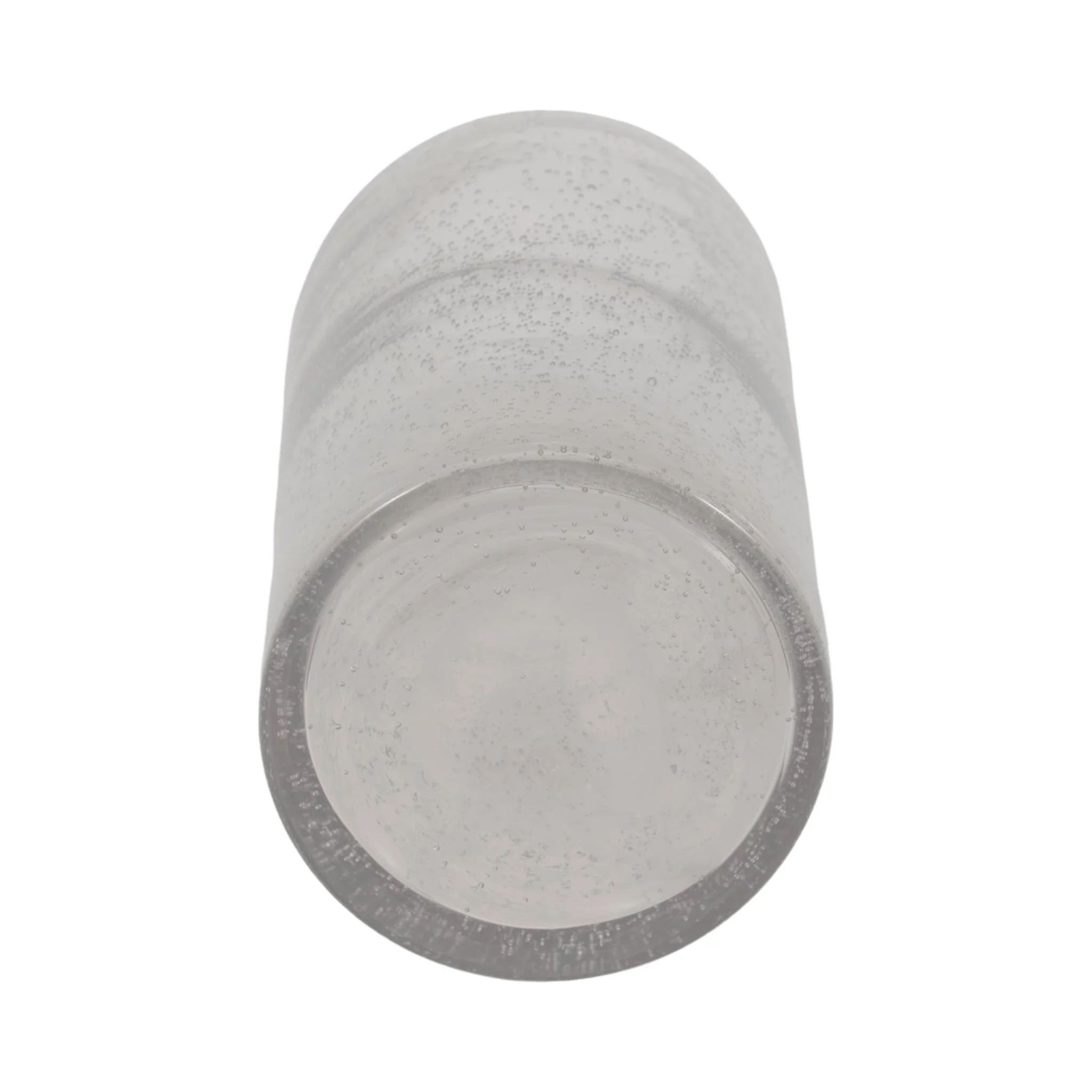 Glass, 19" Floor Vase Bubble Clear - Image 7
