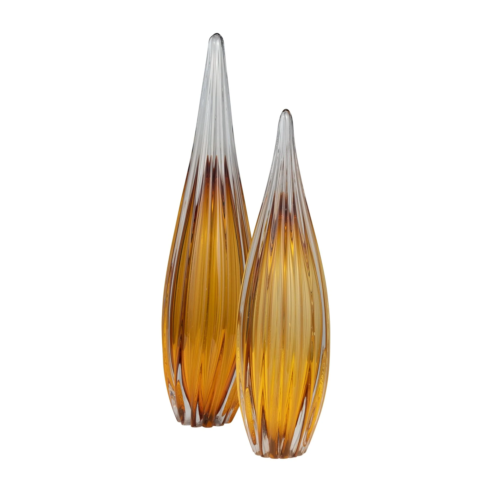 Glass, 19" Paperweight Amber - Image 7