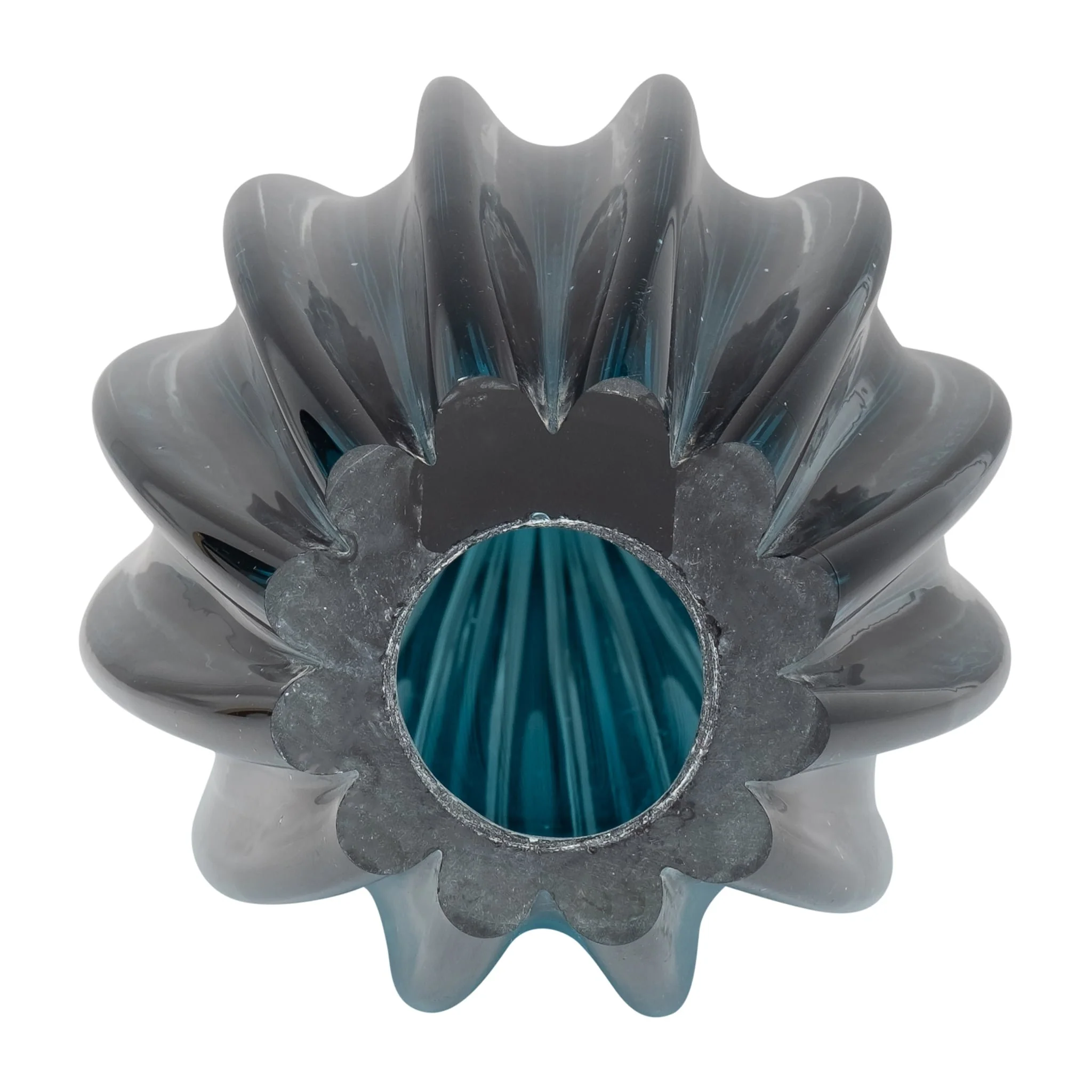 Glass, 19" Paperweight Teal - Image 5