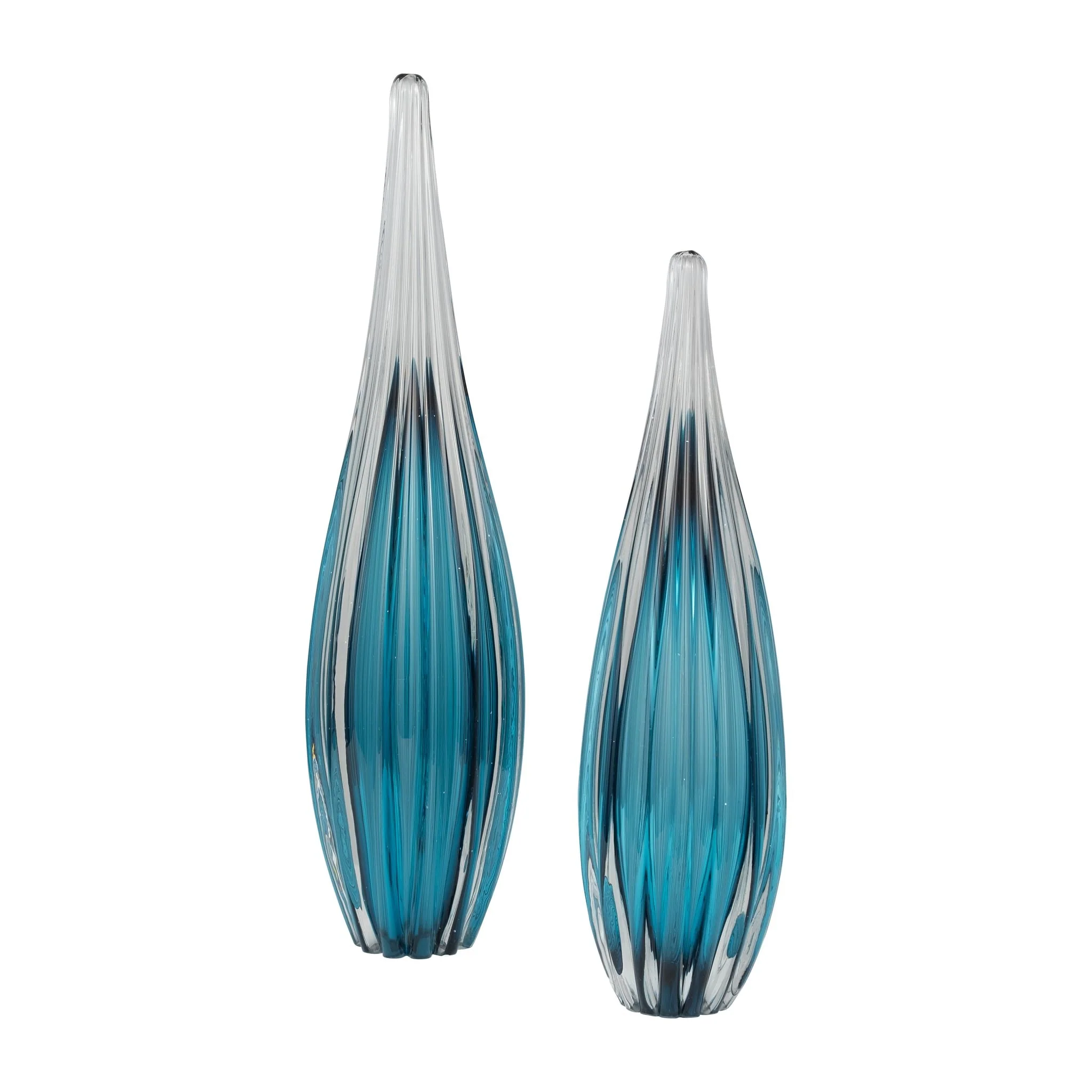 Glass, 19" Paperweight Teal - Image 6