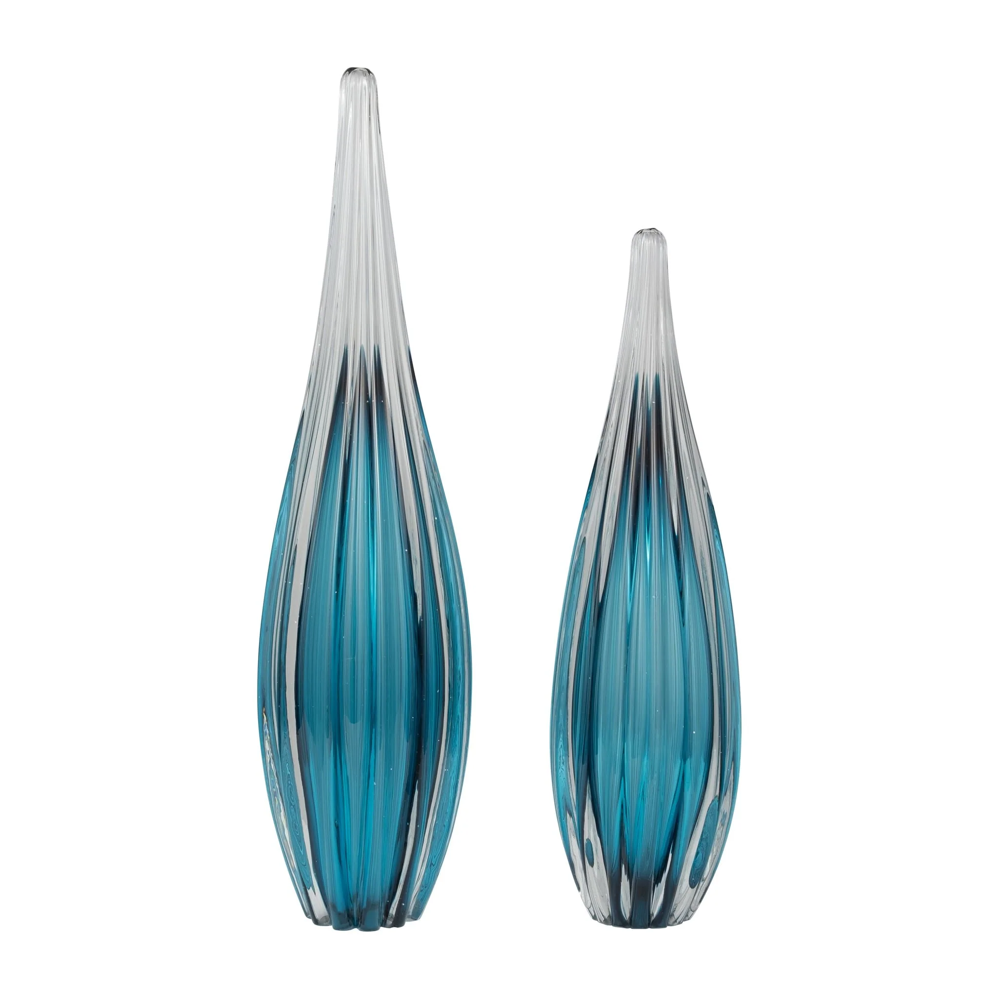 Glass, 19" Paperweight Teal - Image 7