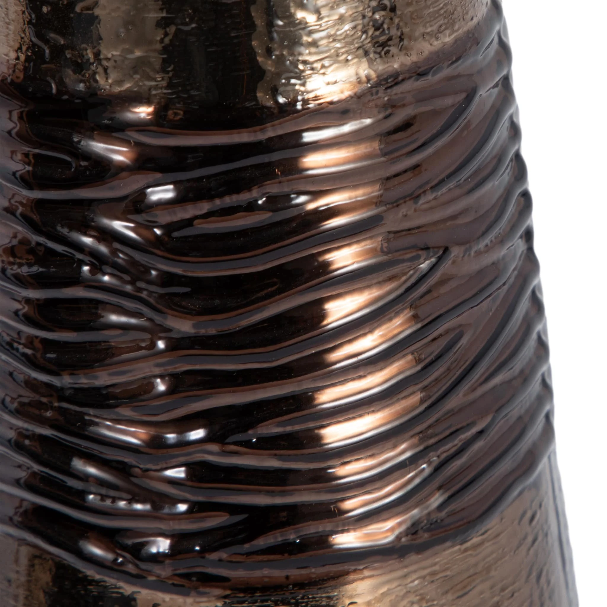 Glass, 19" Pillar Holder, Bronze - Image 5