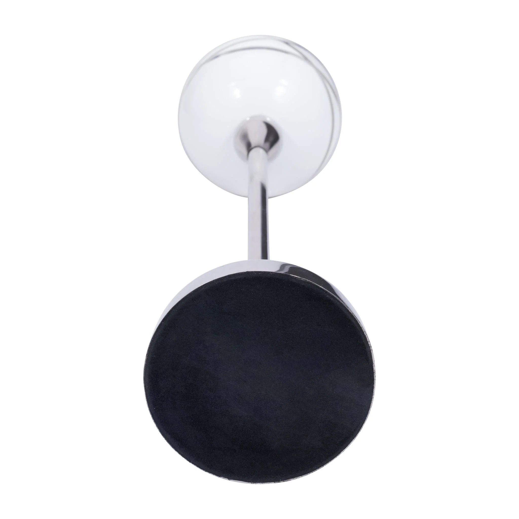 Glass, 19" Votive Holder W/ Stand, White/silver - Image 5