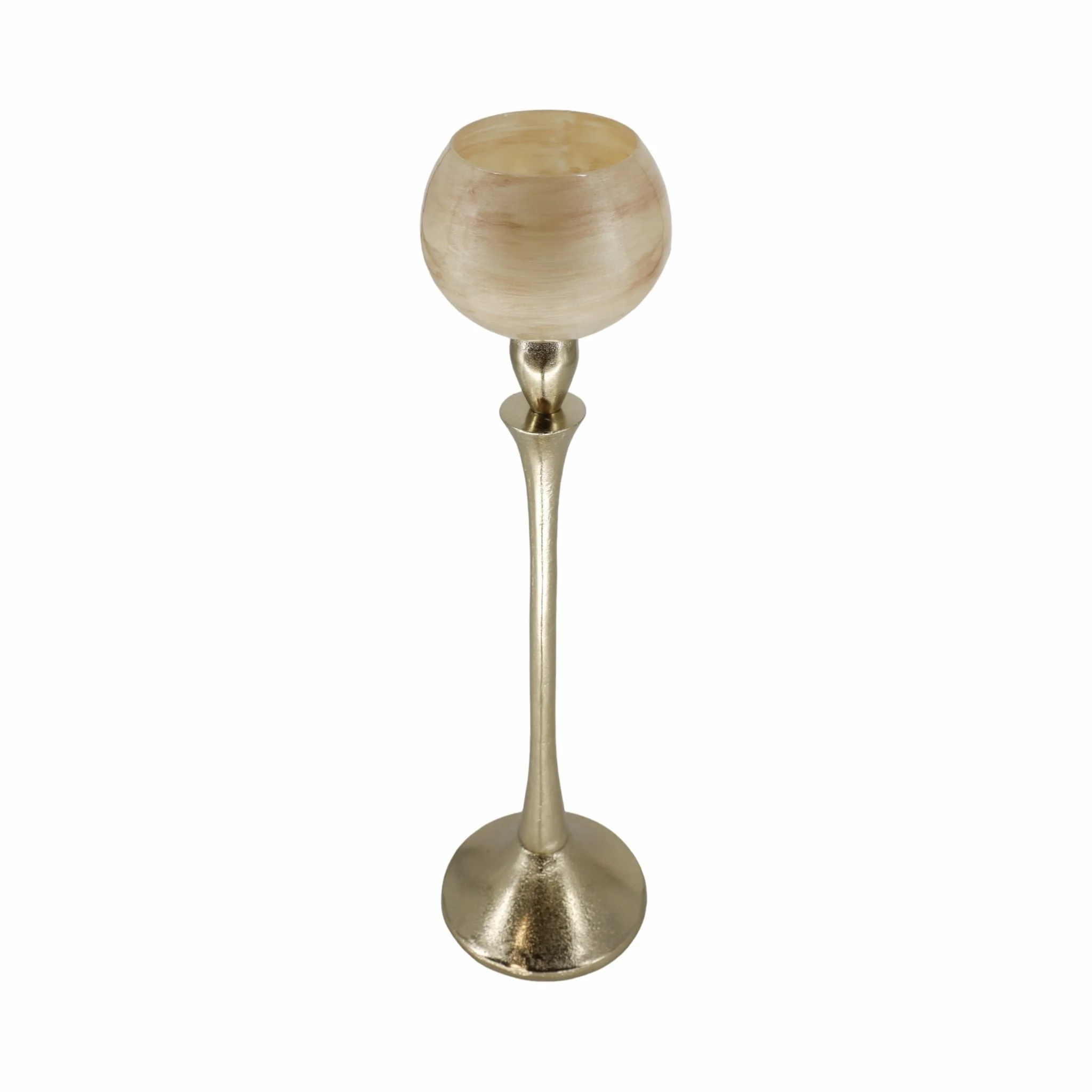 Glass 20" Goblet Votive Holder, Opal - Image 2