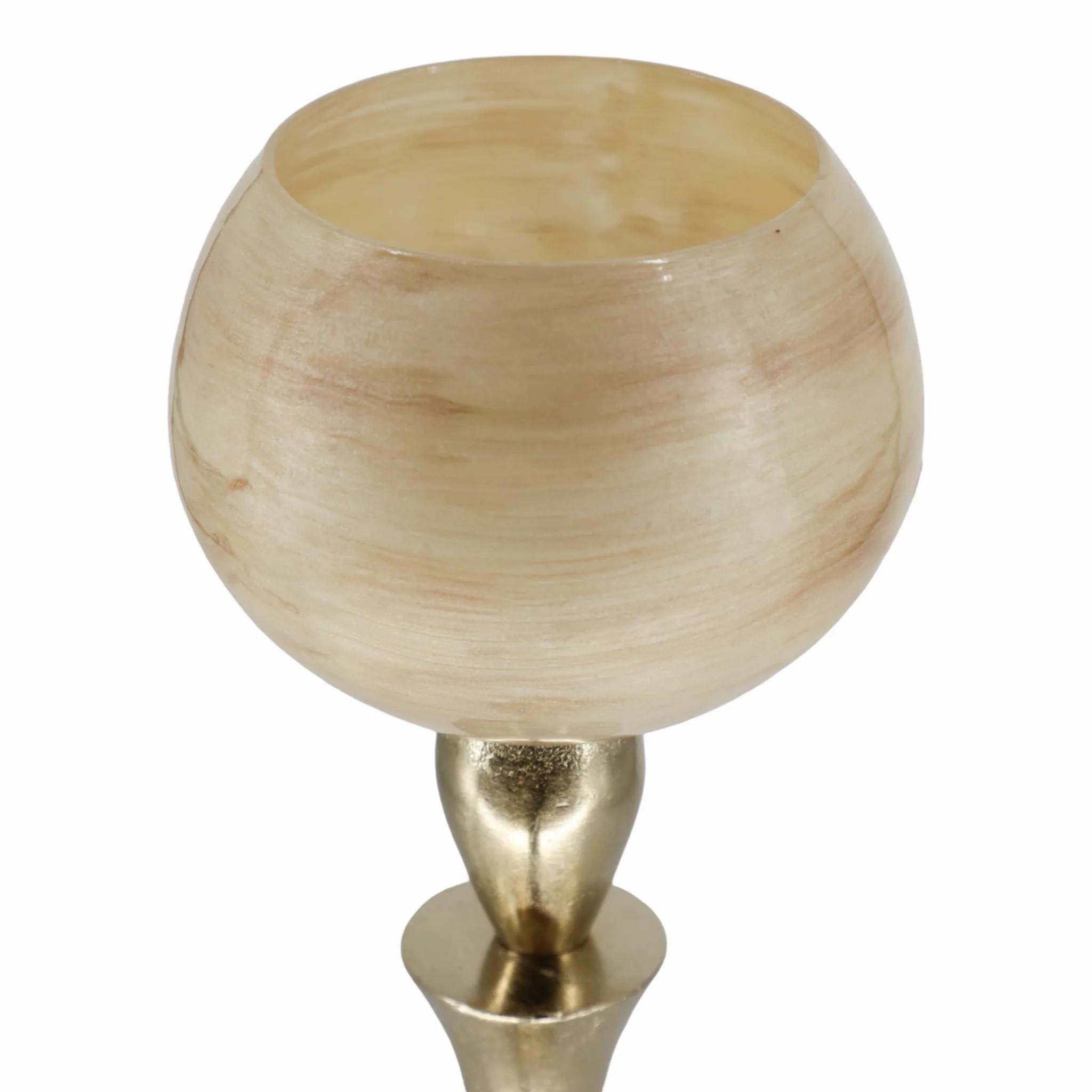 Glass 20" Goblet Votive Holder, Opal - Image 3